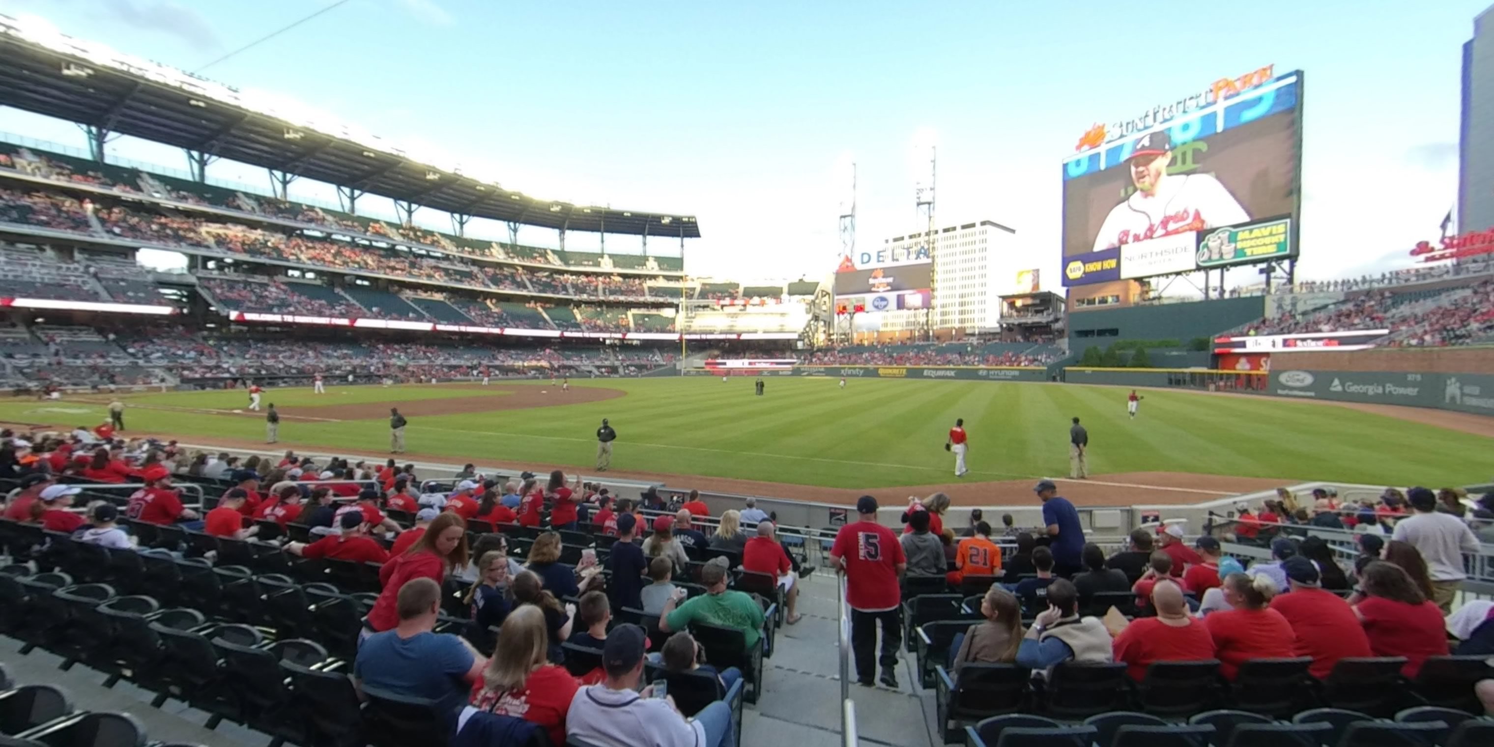 section 12 panoramic seat view  - truist park