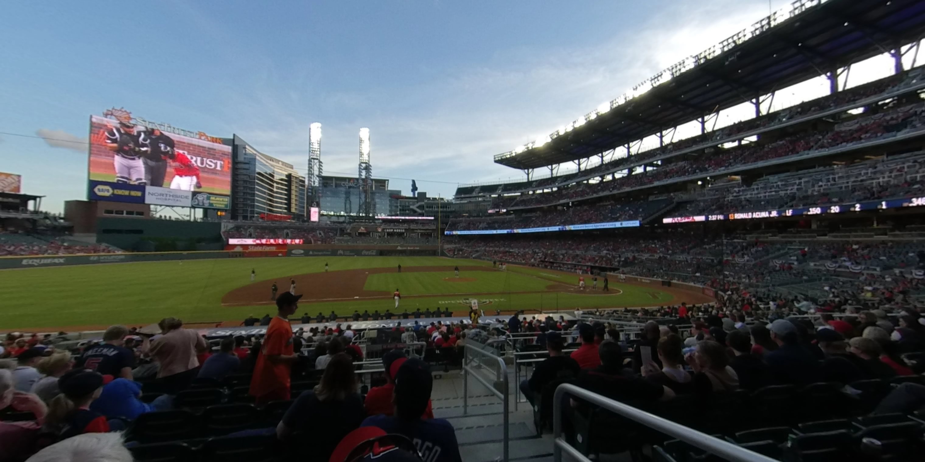 section 130 panoramic seat view  - truist park