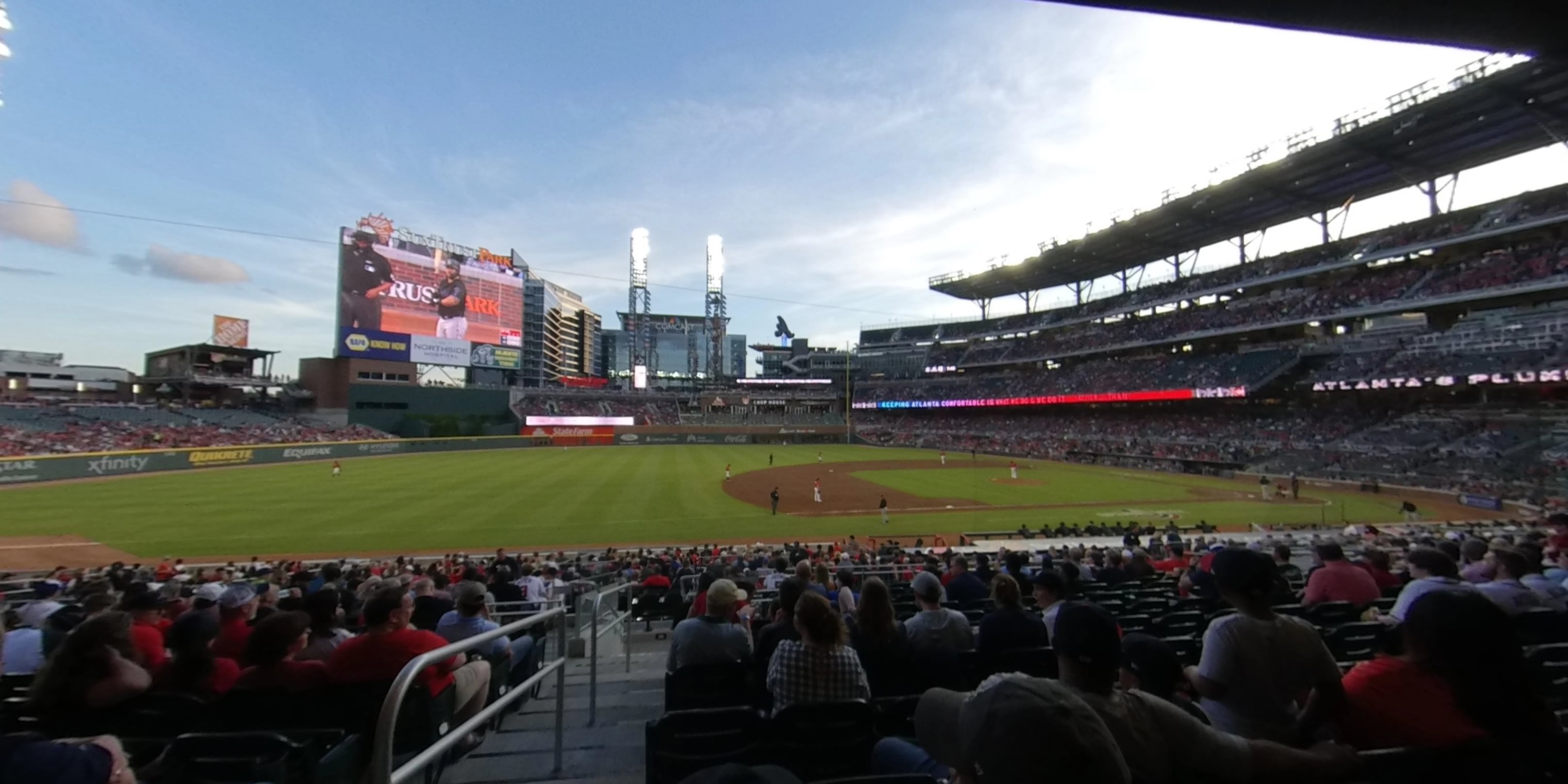 section 133 panoramic seat view  - truist park