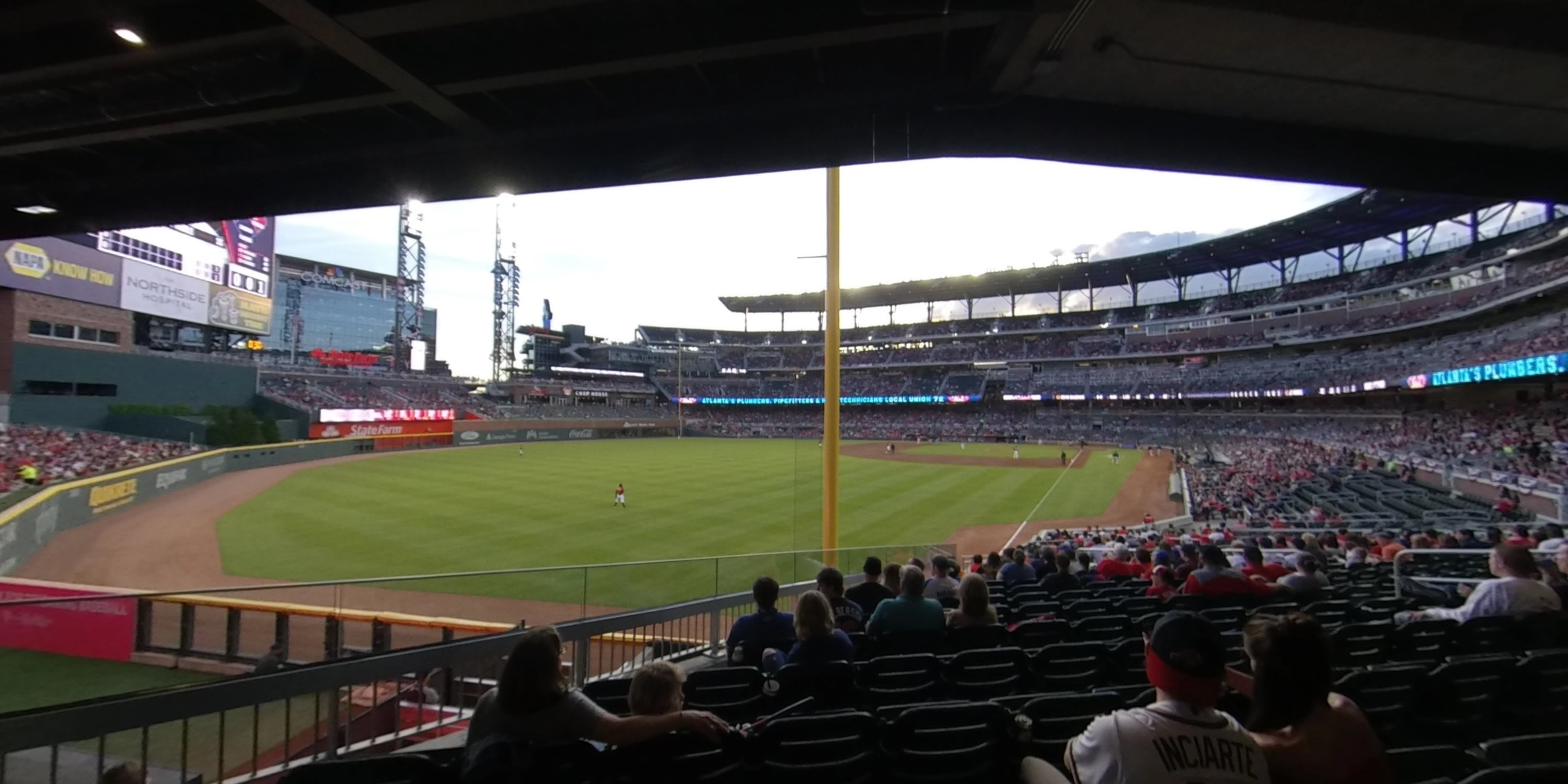 section 142 panoramic seat view  - truist park