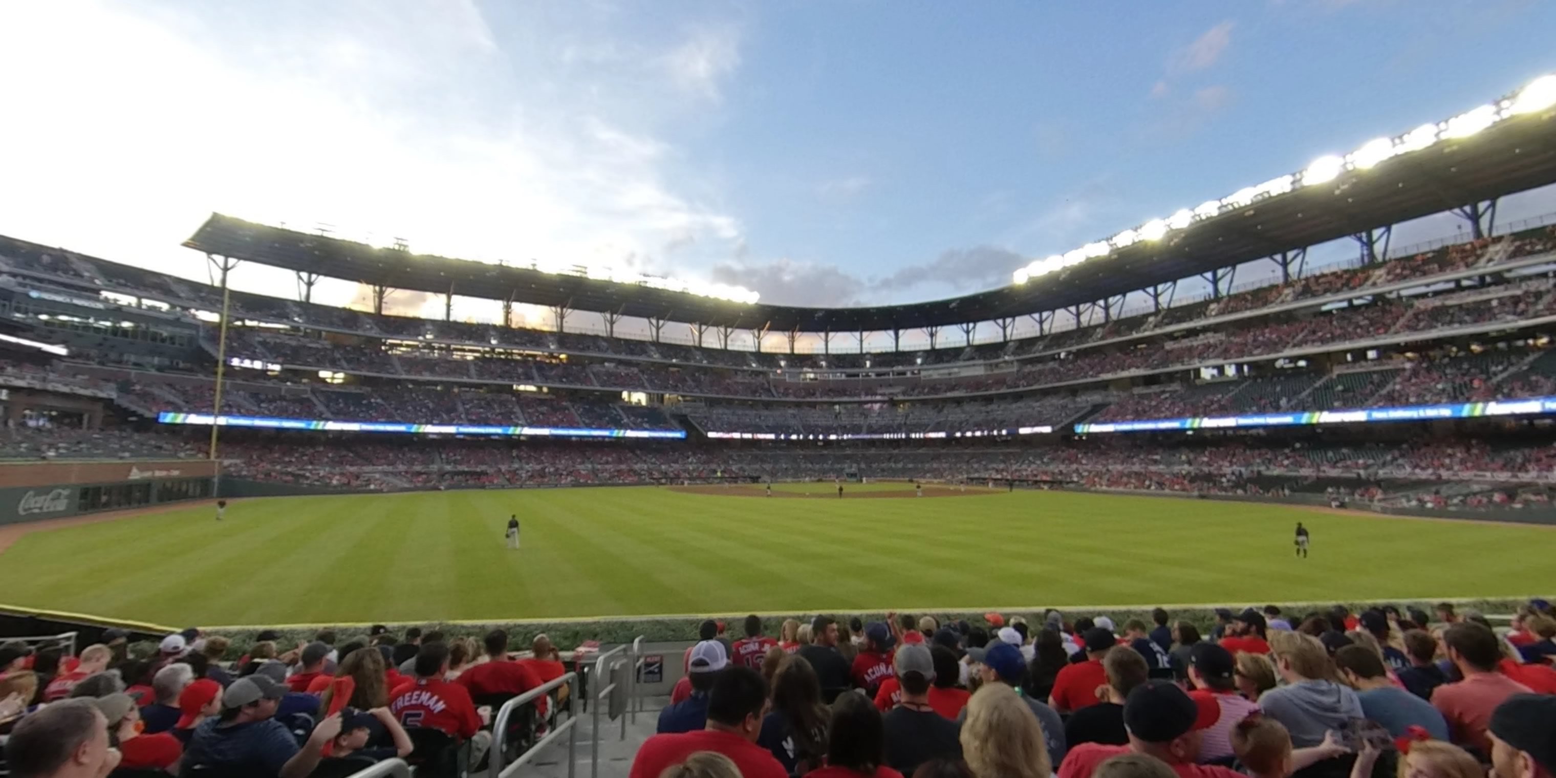 section 151 panoramic seat view  - truist park