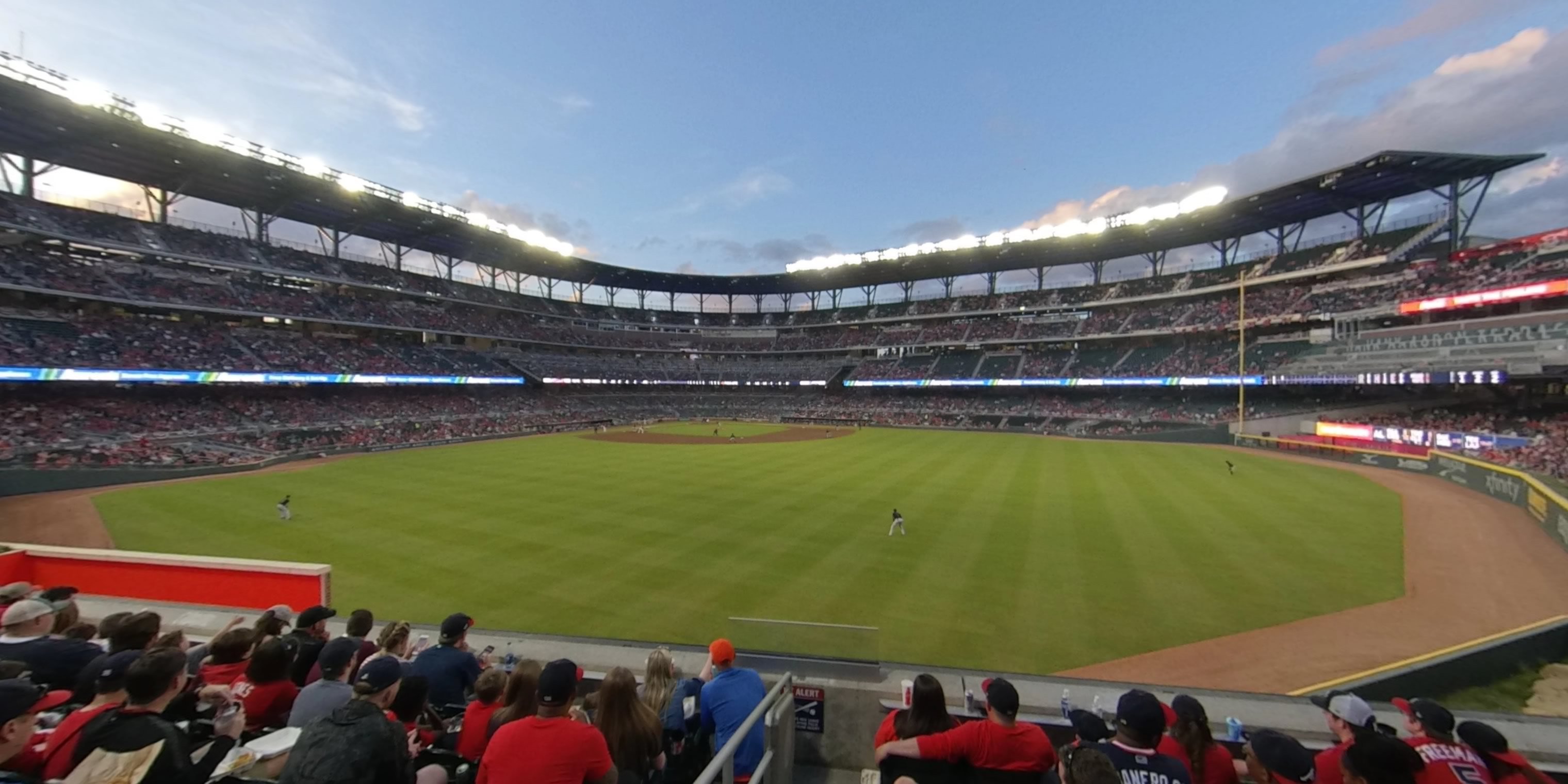 section 152 panoramic seat view  - truist park