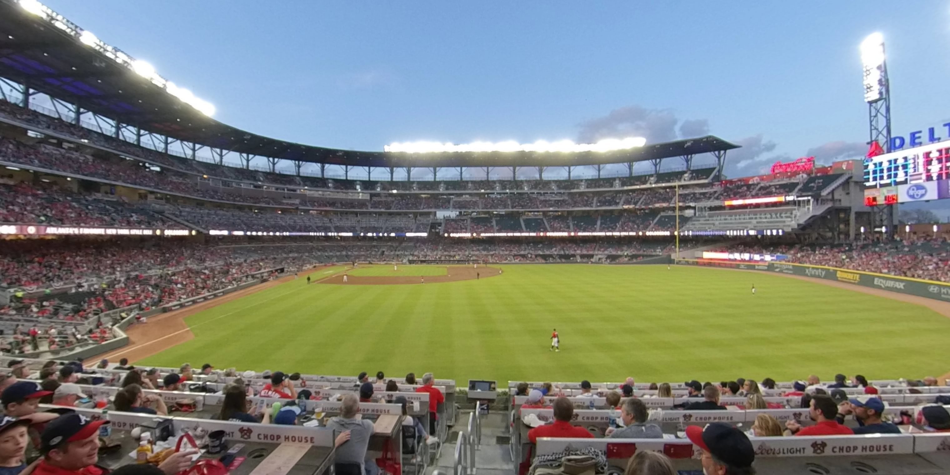 section 156 panoramic seat view  - truist park