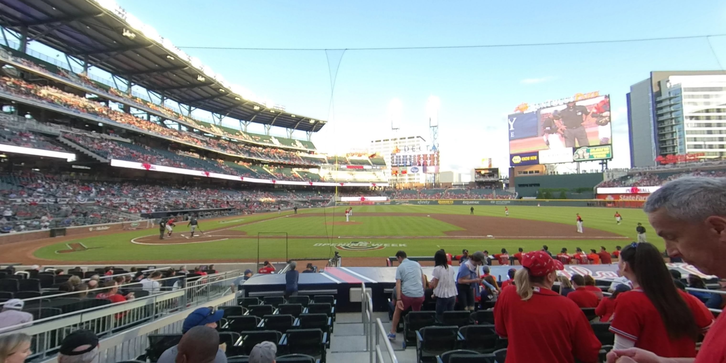 section 20 panoramic seat view  - truist park