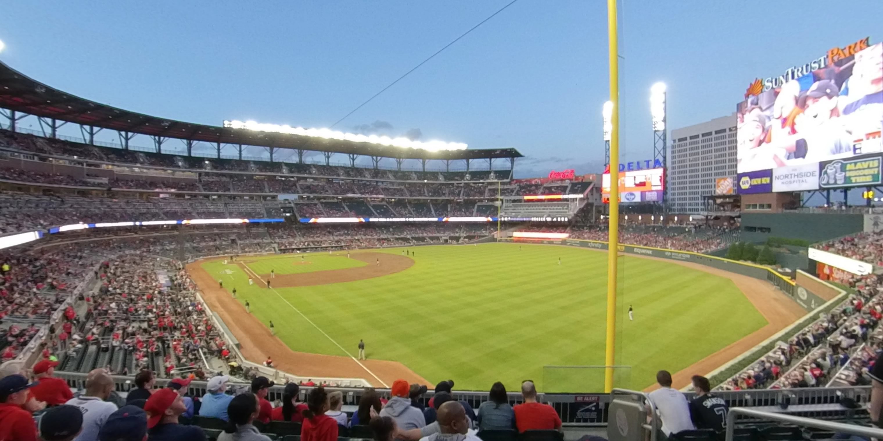 section 210 panoramic seat view  - truist park