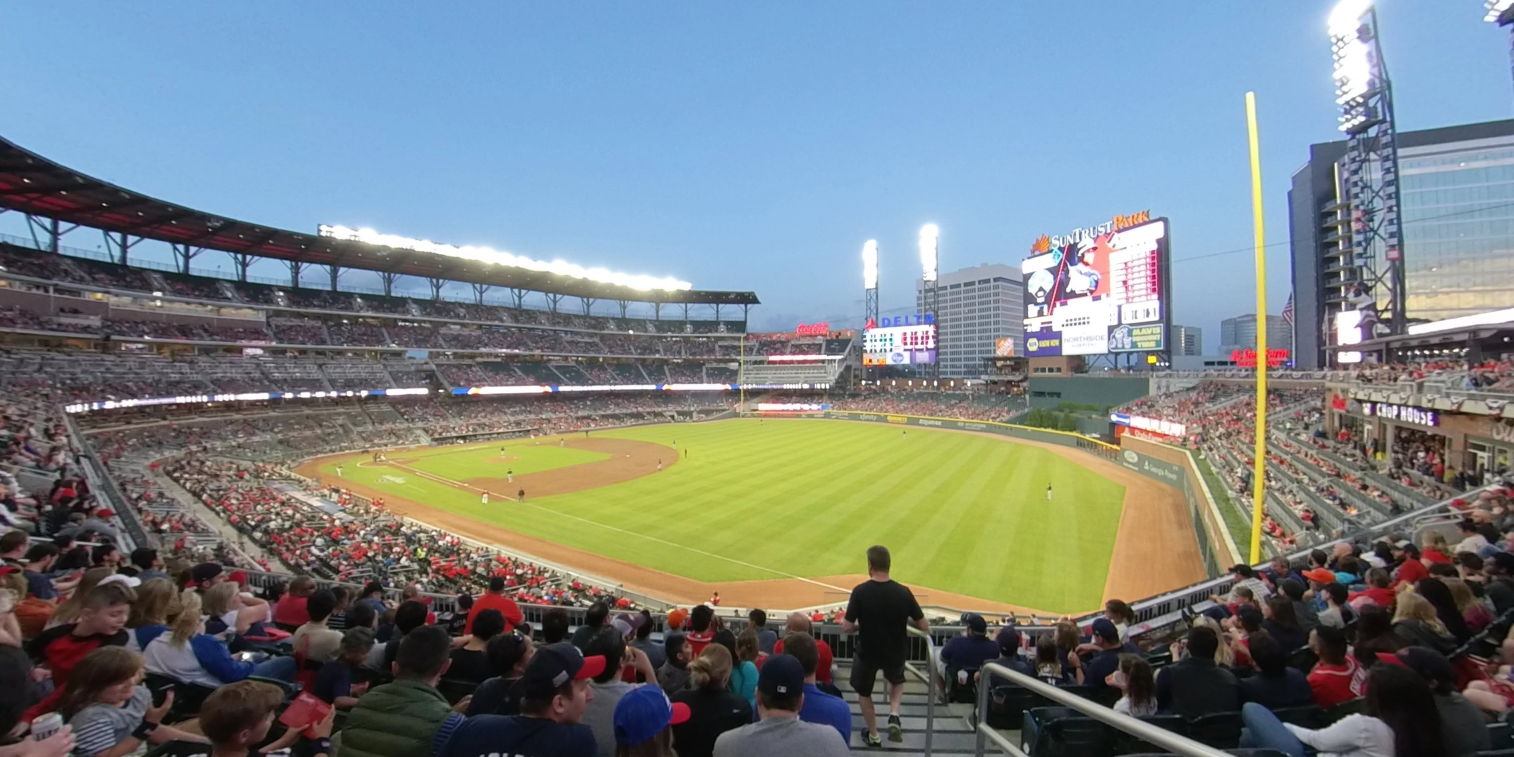 section 212 panoramic seat view  - truist park