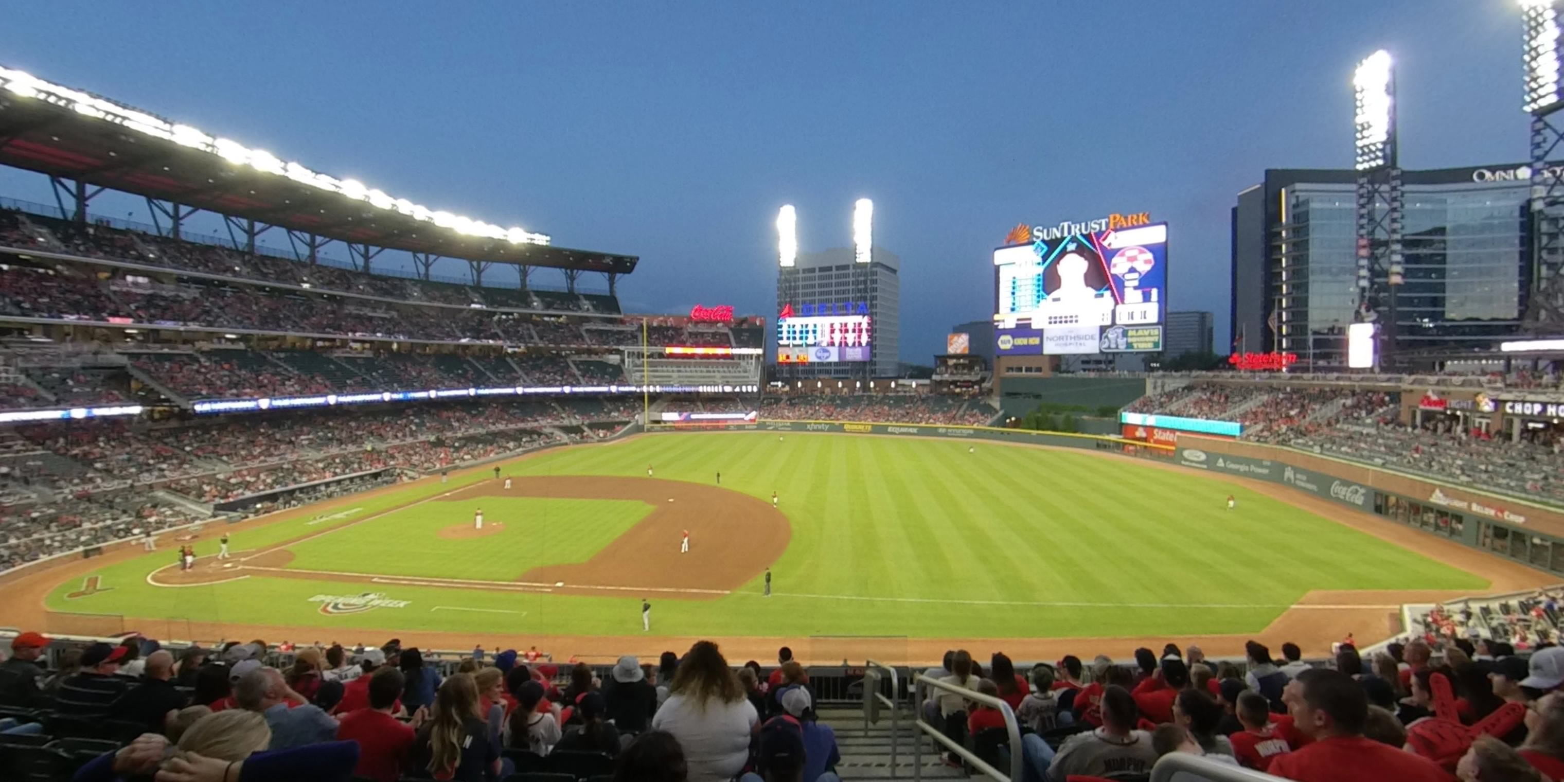 section 216 panoramic seat view  - truist park