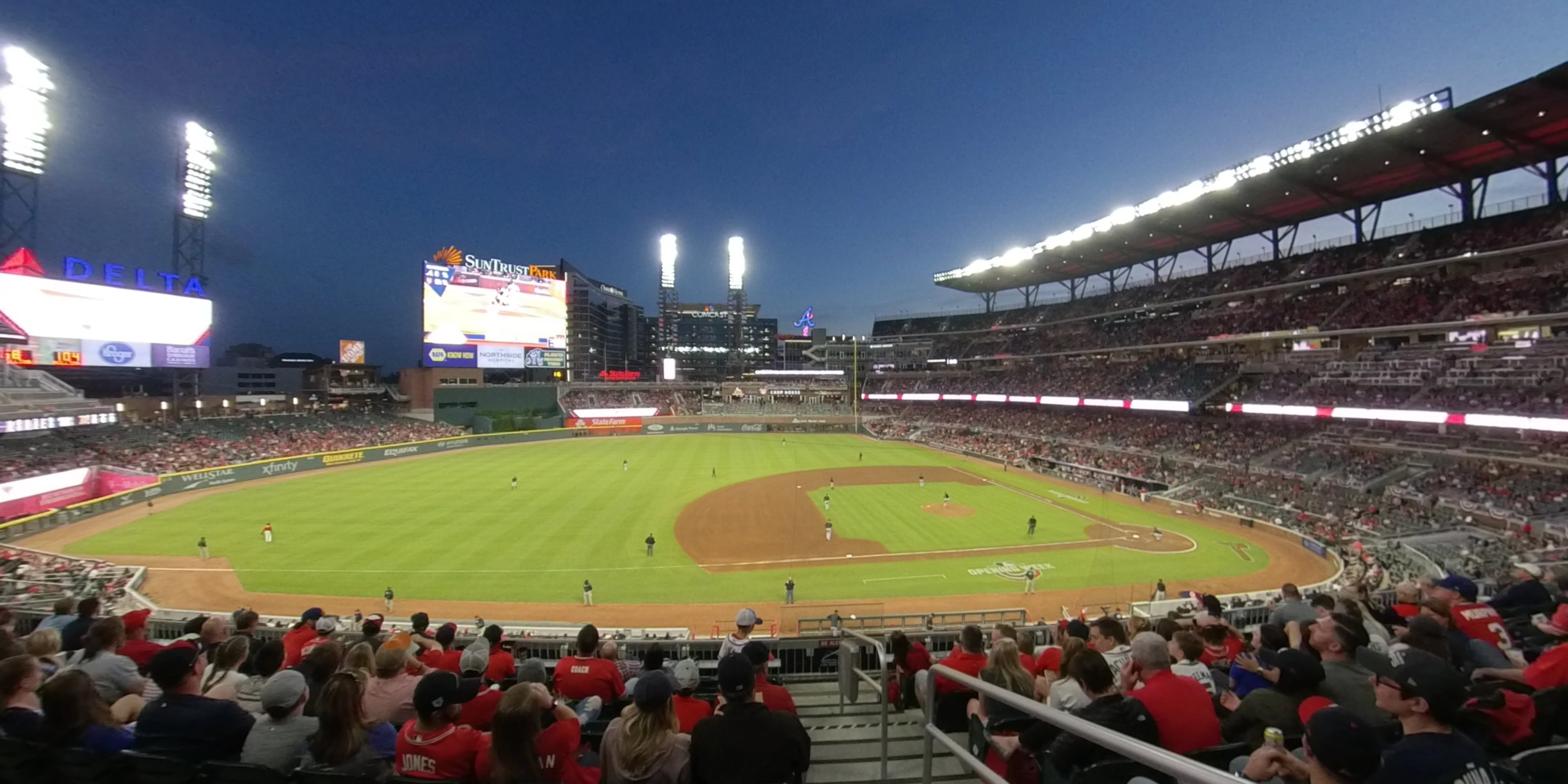 section 233 panoramic seat view  - truist park