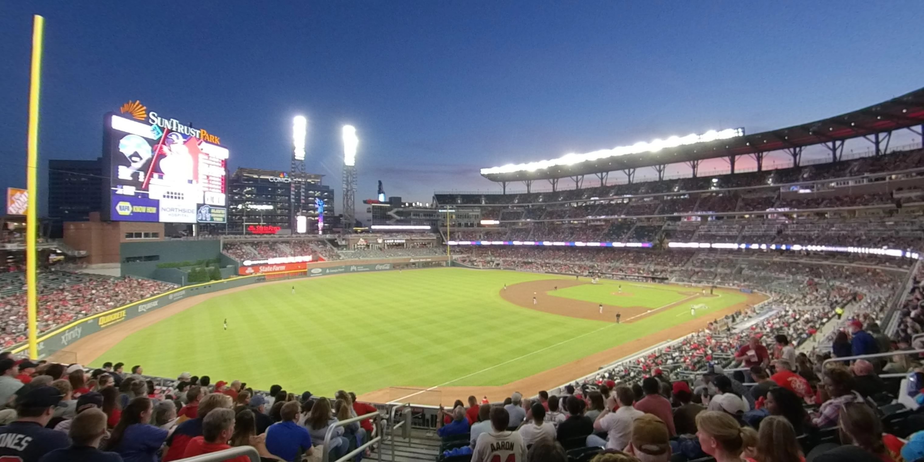 section 241 panoramic seat view  - truist park