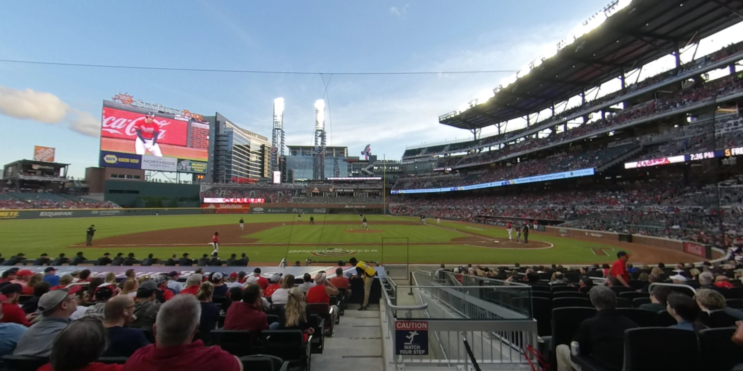 section 29 panoramic seat view  - truist park