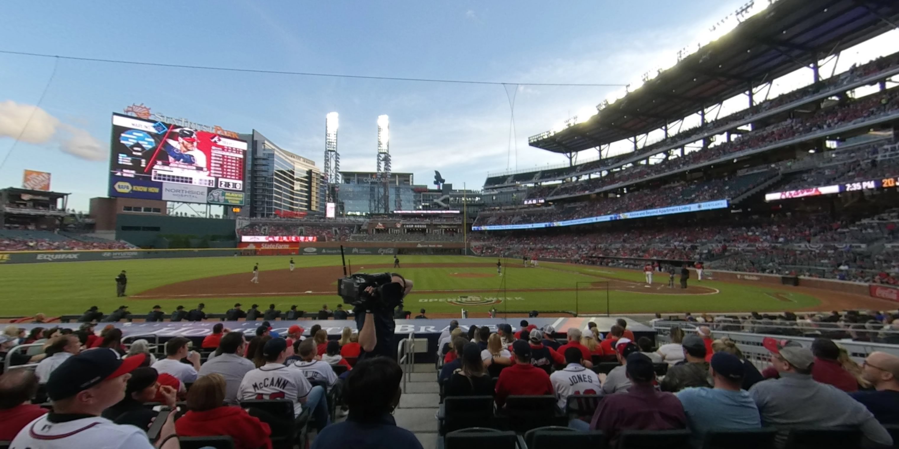 section 31 panoramic seat view  - truist park