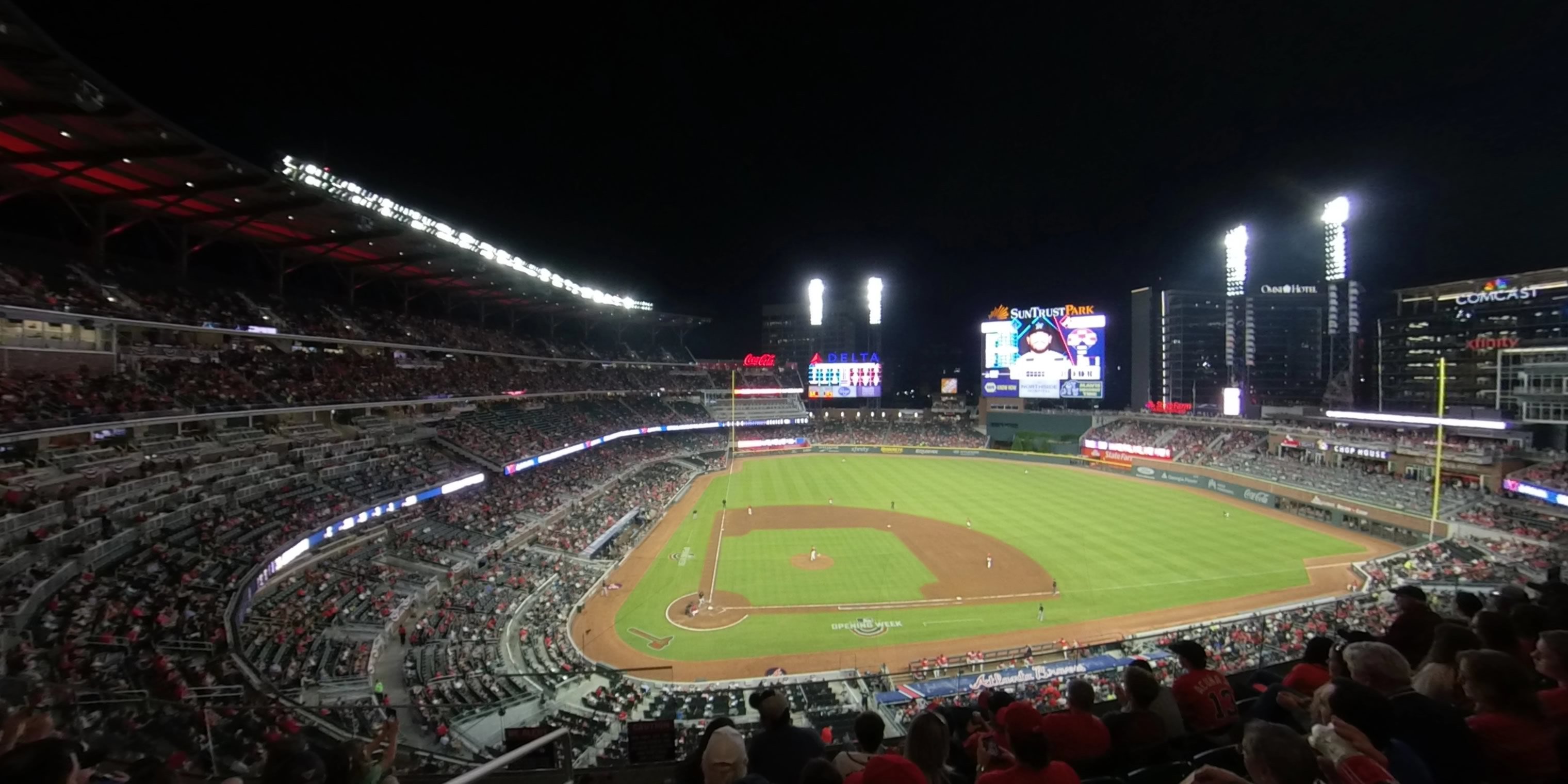 section 322 panoramic seat view  - truist park