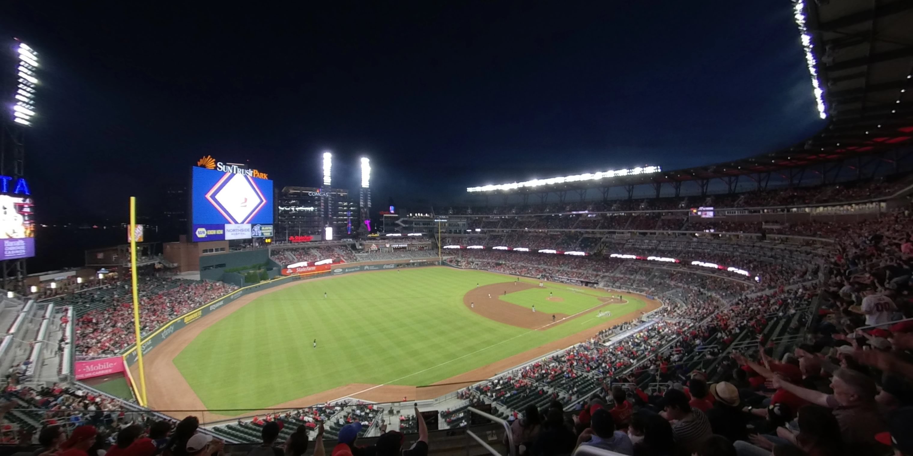 section 340 panoramic seat view  - truist park