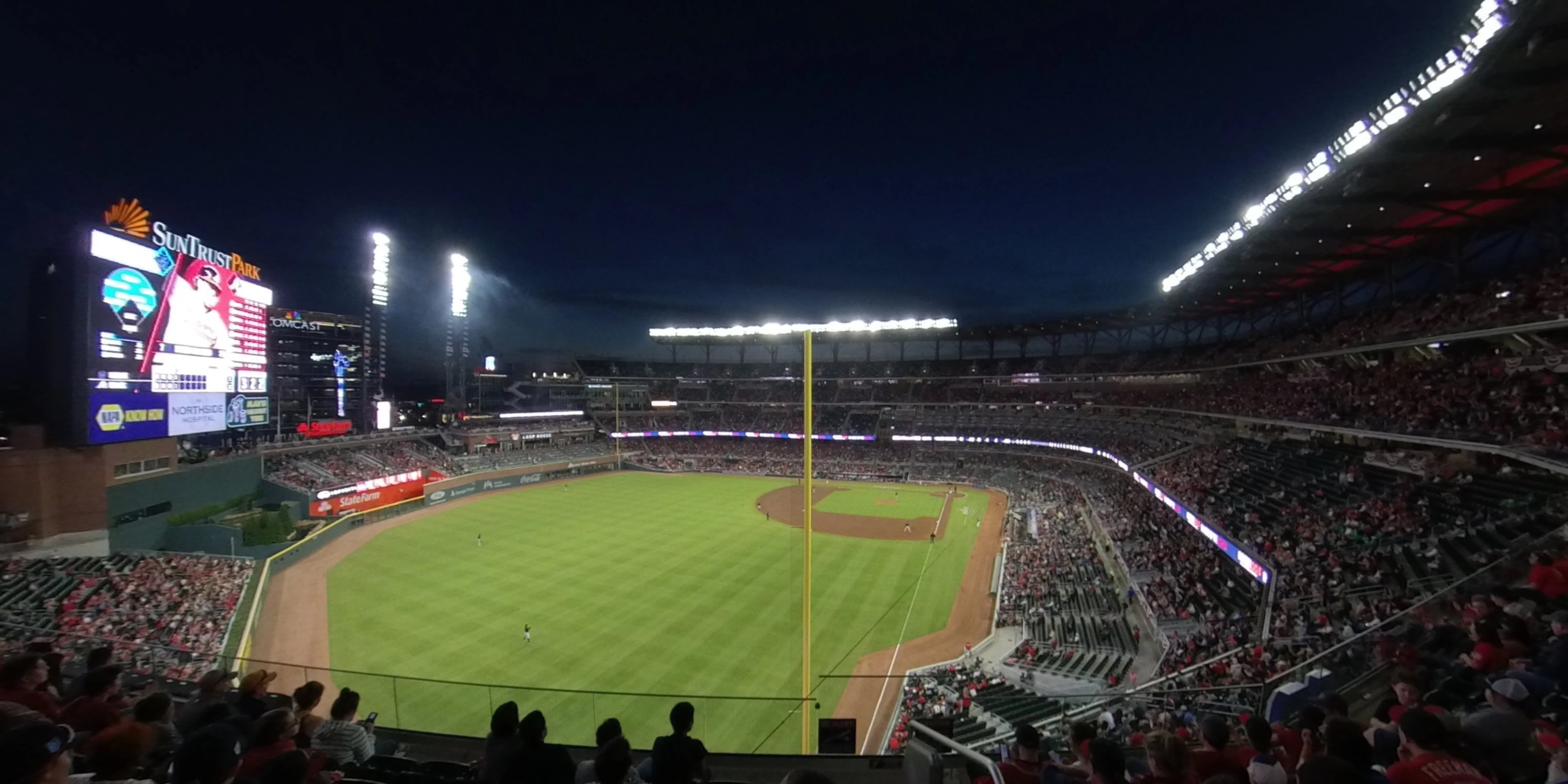 section 344 panoramic seat view  - truist park