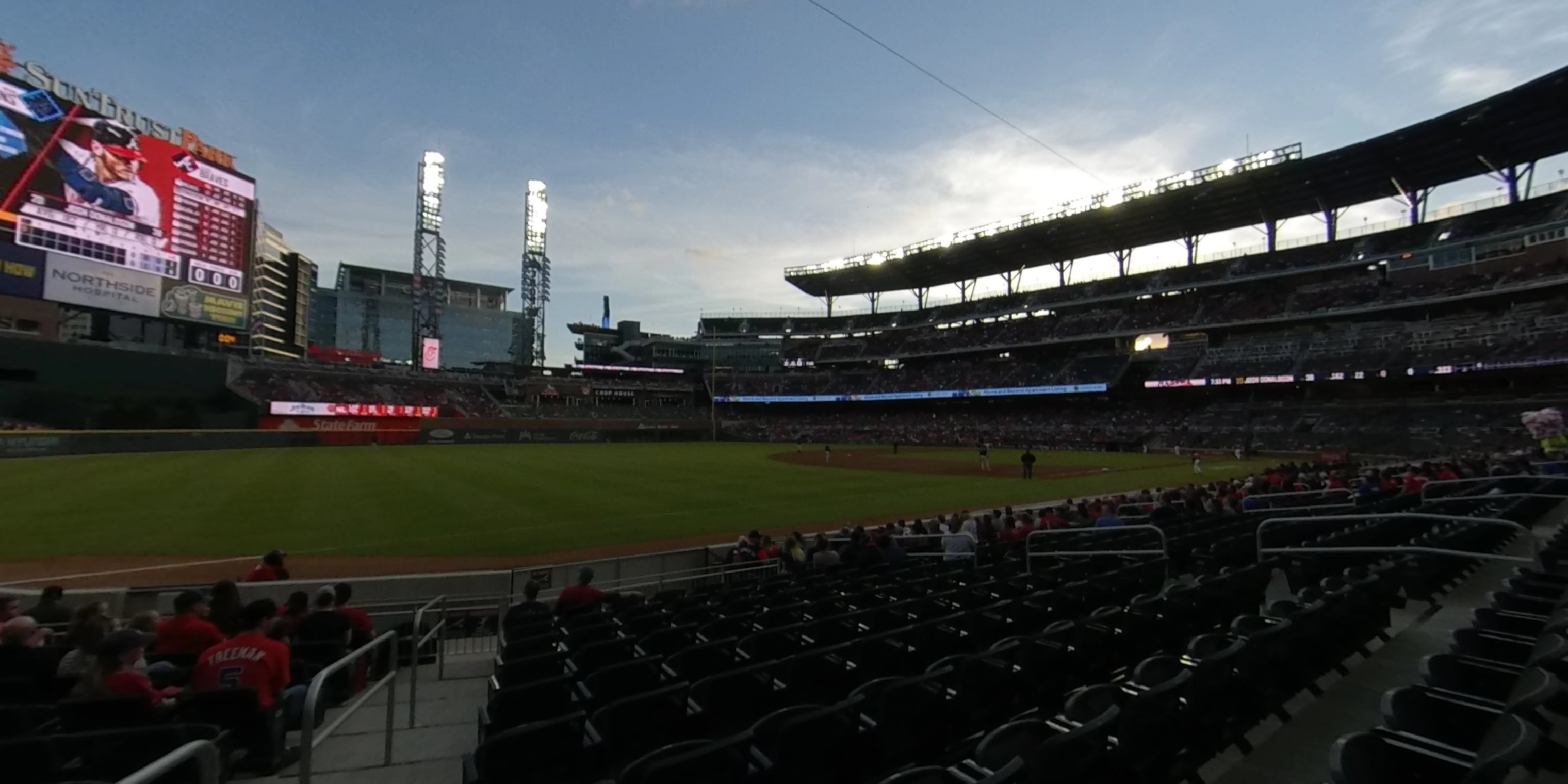 section 39 panoramic seat view  for baseball - truist park