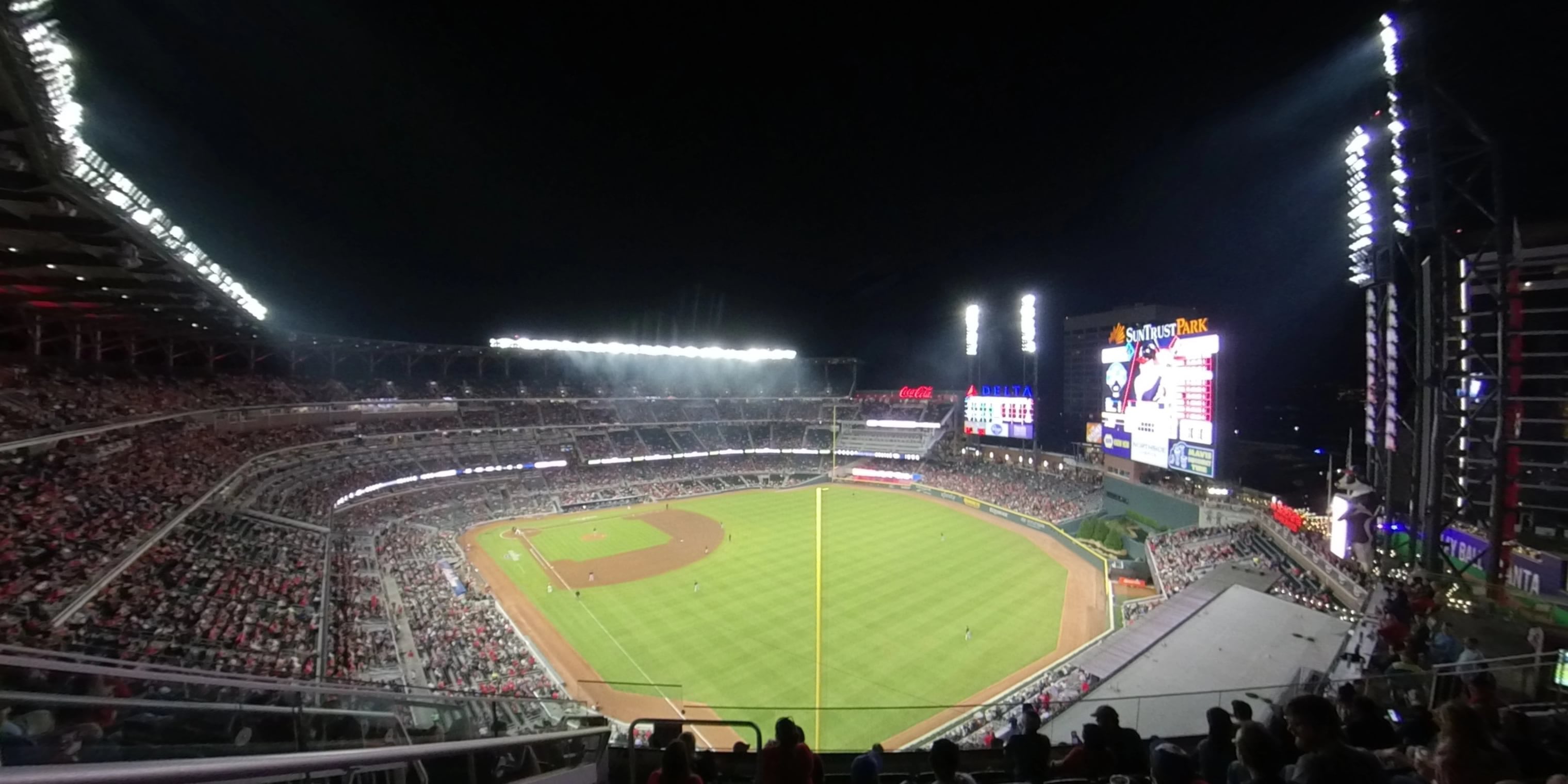 section 410 panoramic seat view  for baseball - truist park