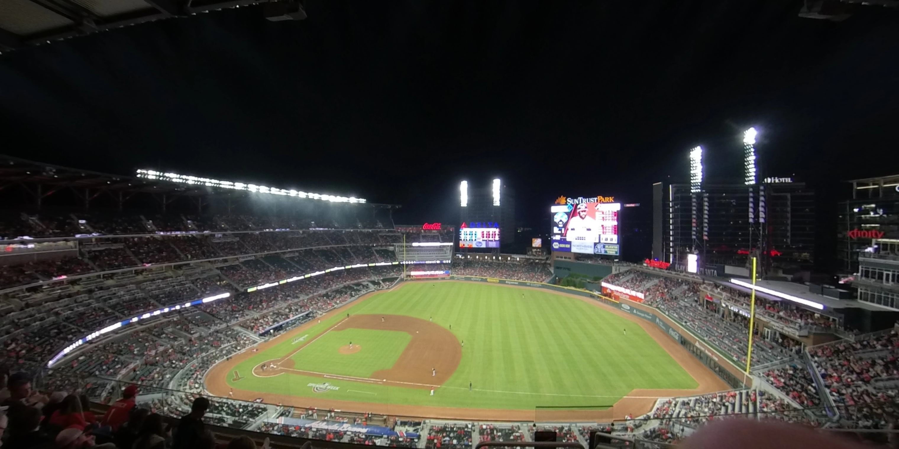 section 416 panoramic seat view  - truist park