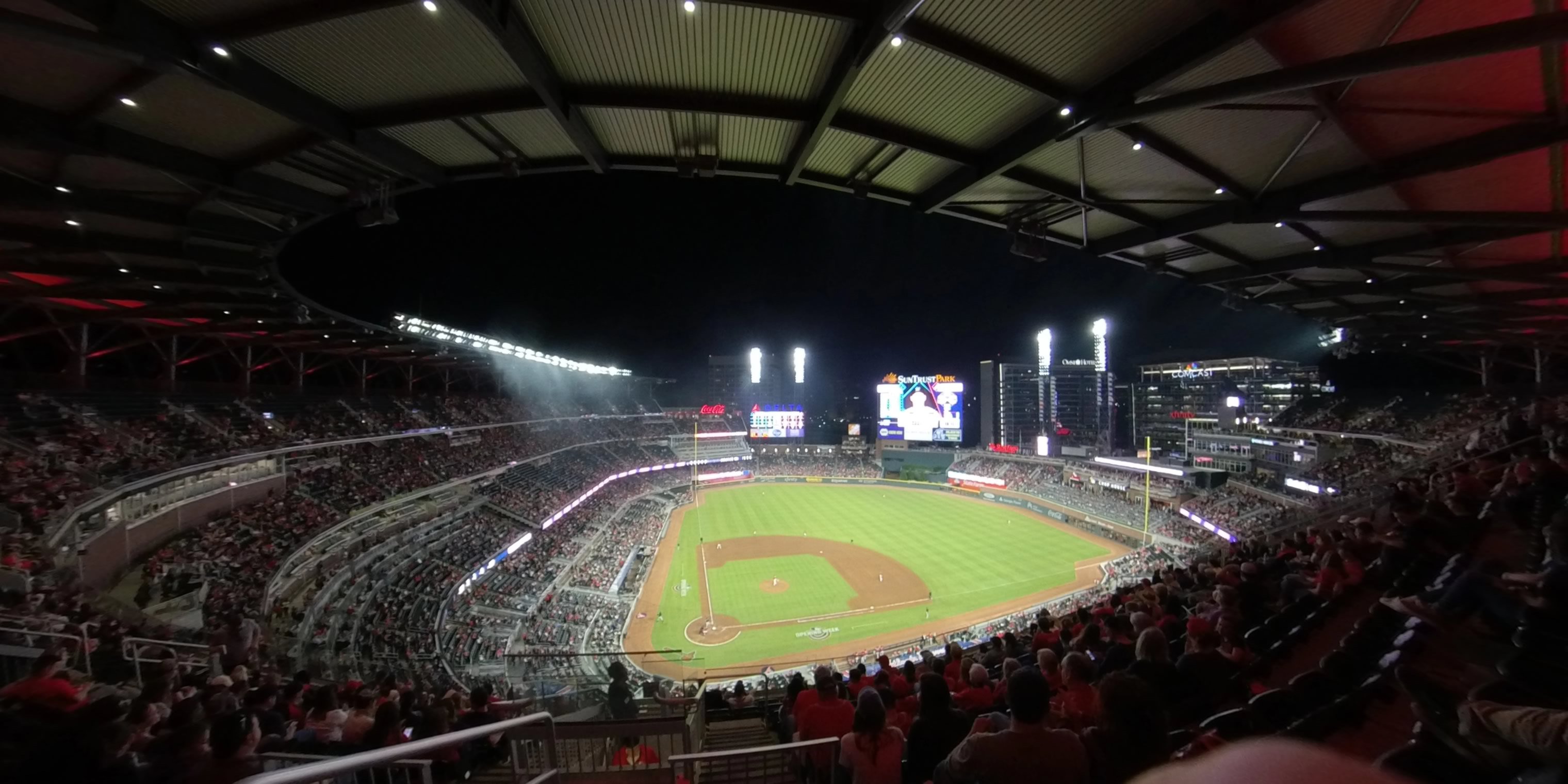 section 422 panoramic seat view  - truist park