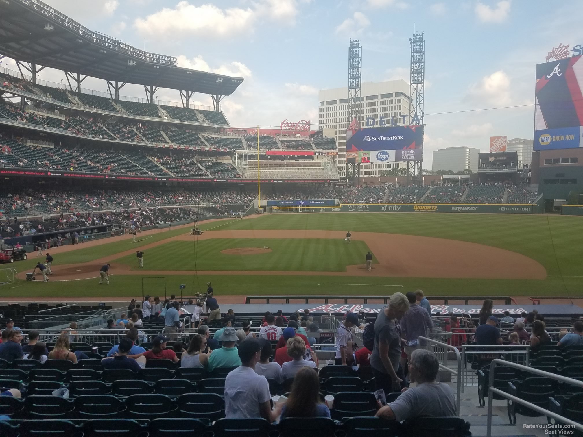 section 120, row 13 seat view  for baseball - truist park