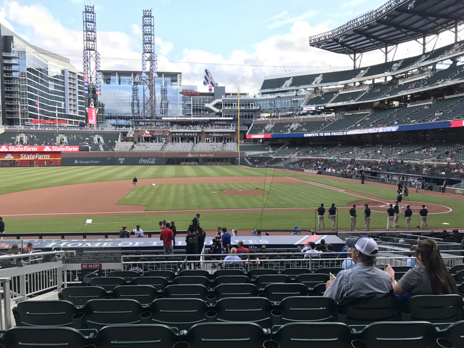 section 130, row 8 seat view  for baseball - truist park