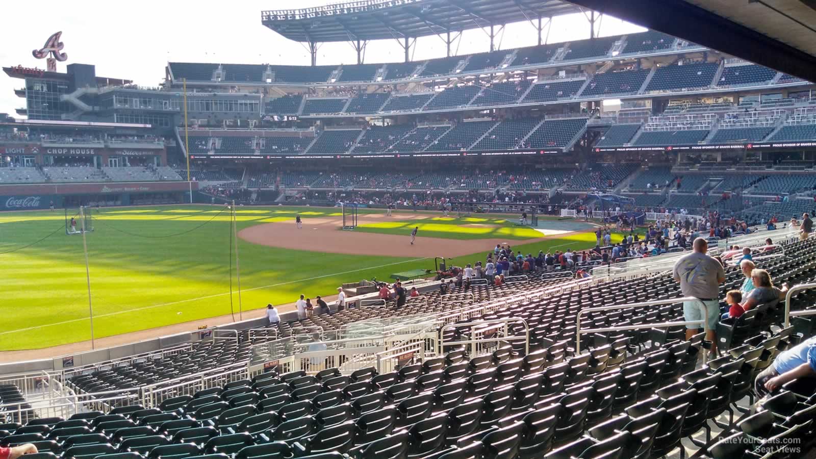 section 140, row 16 seat view  for baseball - truist park