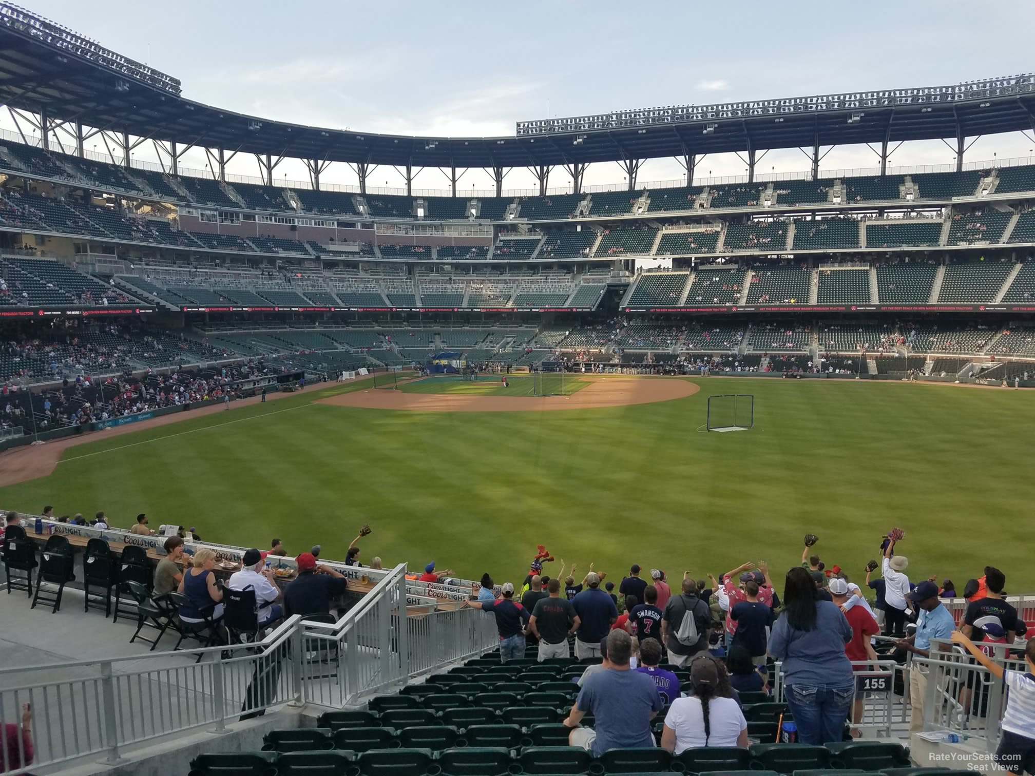 section 155, row 20 seat view  for baseball - truist park