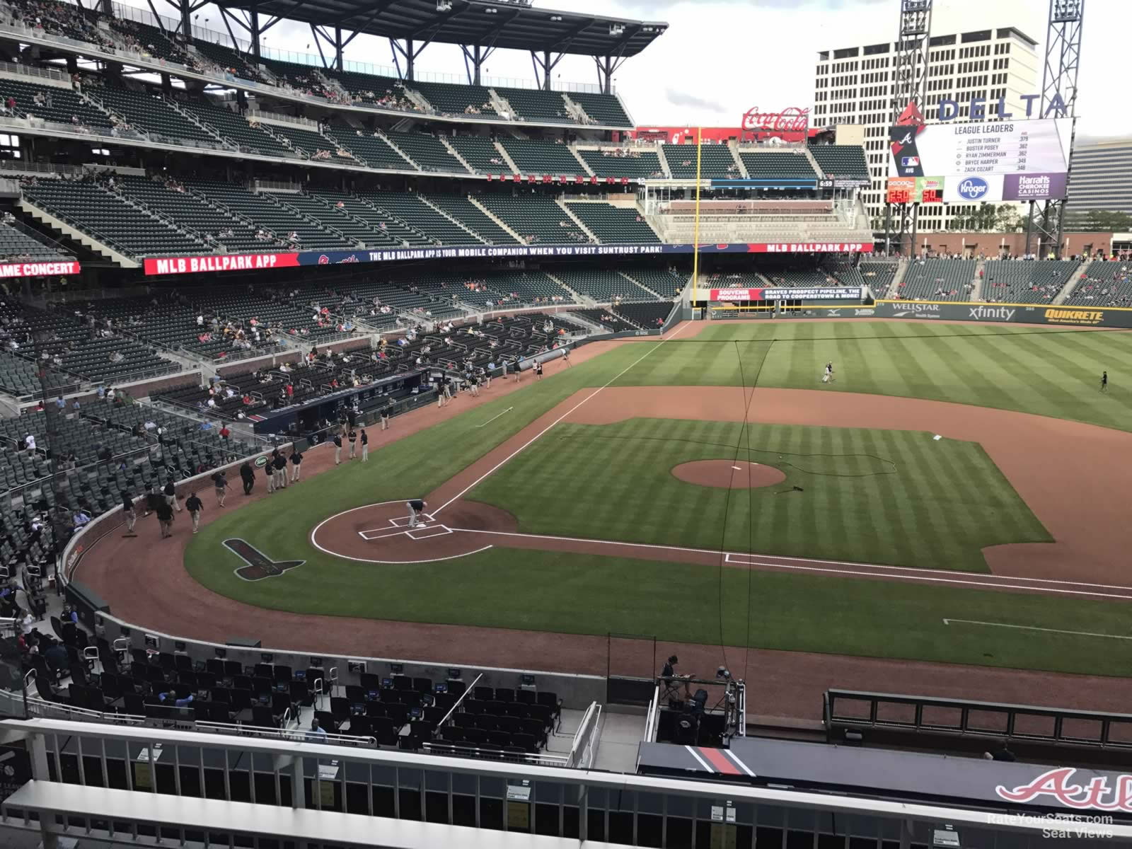 section 220, row 4 seat view  for baseball - truist park