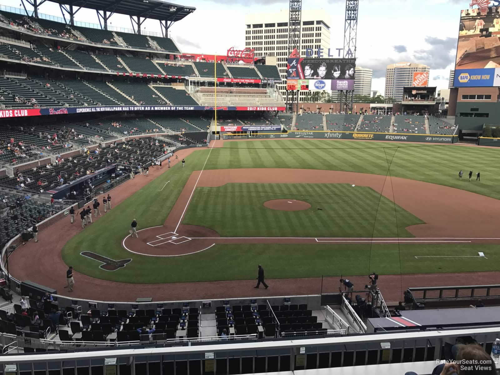 section 222, row 4 seat view  for baseball - truist park