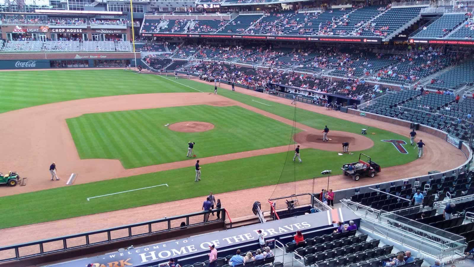 section 233, row 2 seat view  for baseball - truist park