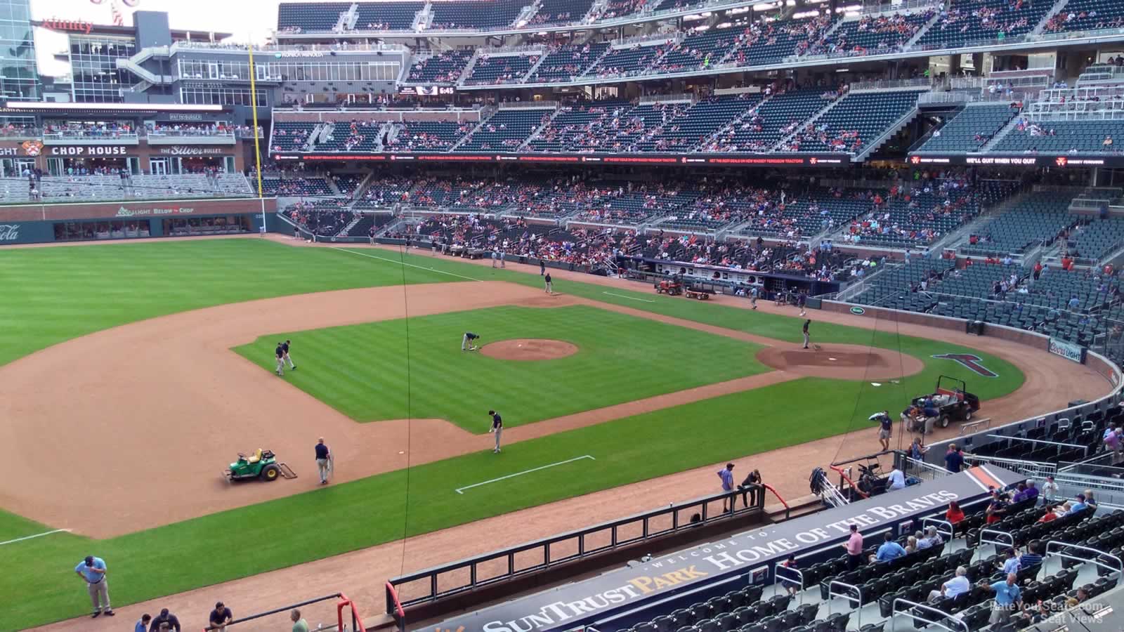 section 235, row 2 seat view  for baseball - truist park