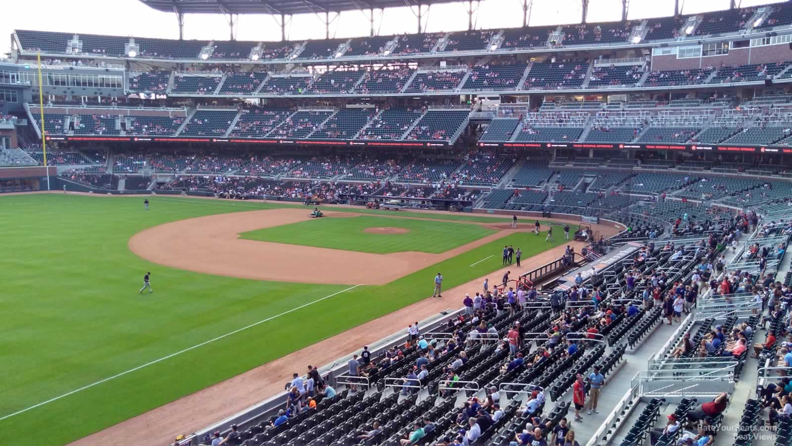 section 240, row 2 seat view  for baseball - truist park