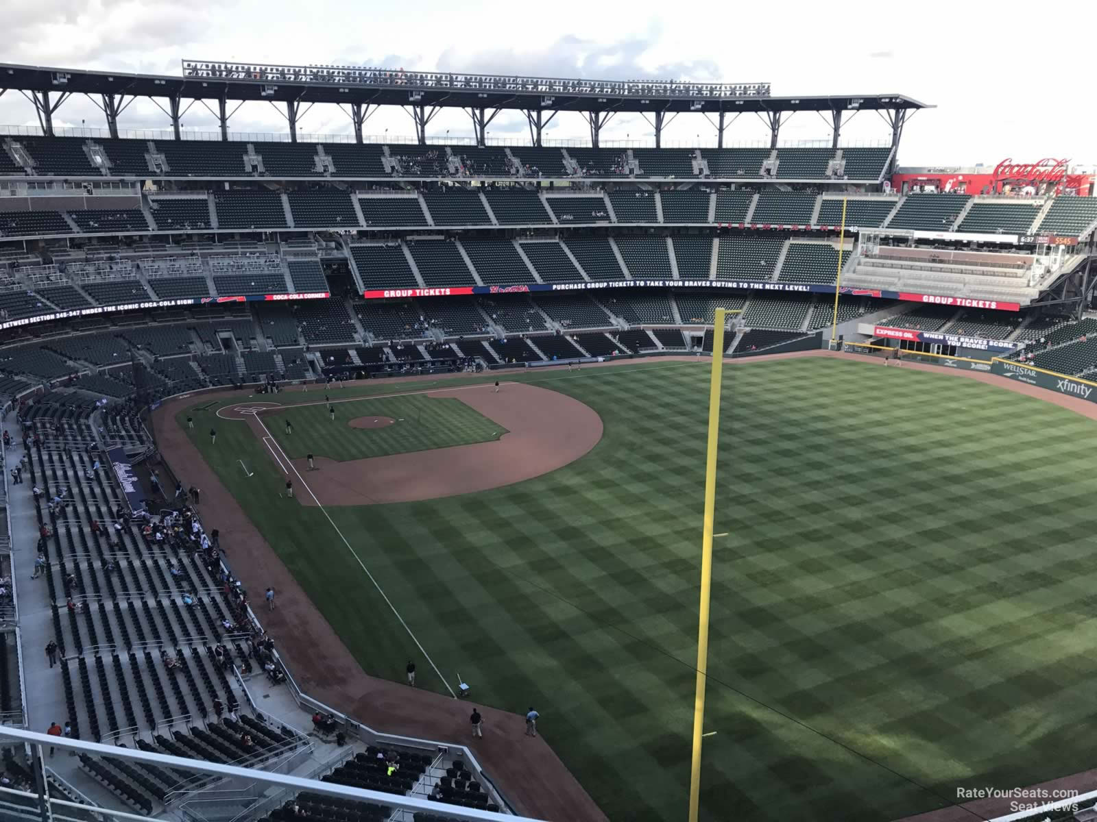 section 410, row 2 seat view  for baseball - truist park