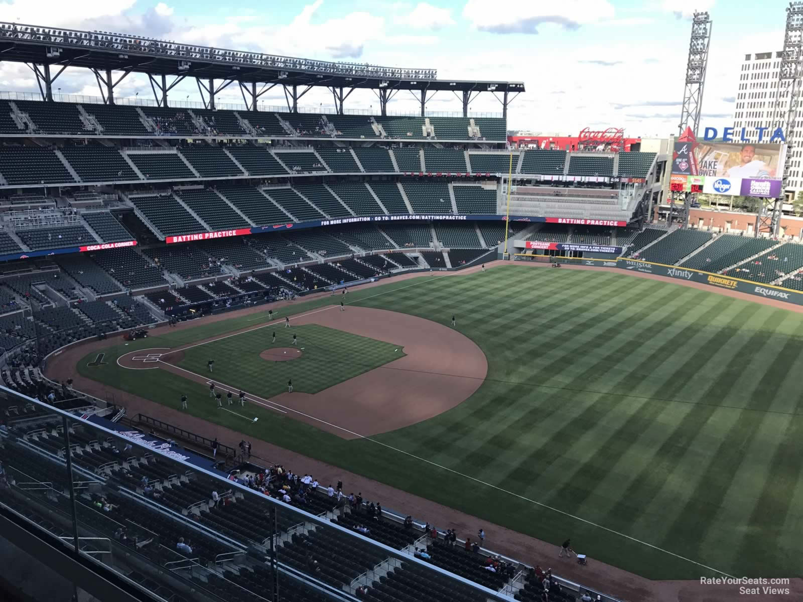 section 414, row 2 seat view  for baseball - truist park