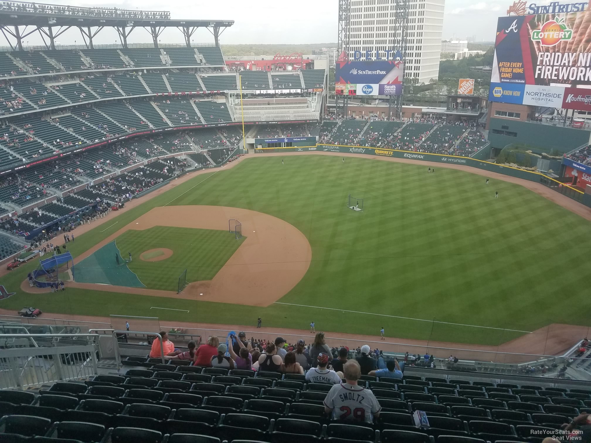 section 415, row 12 seat view  for baseball - truist park