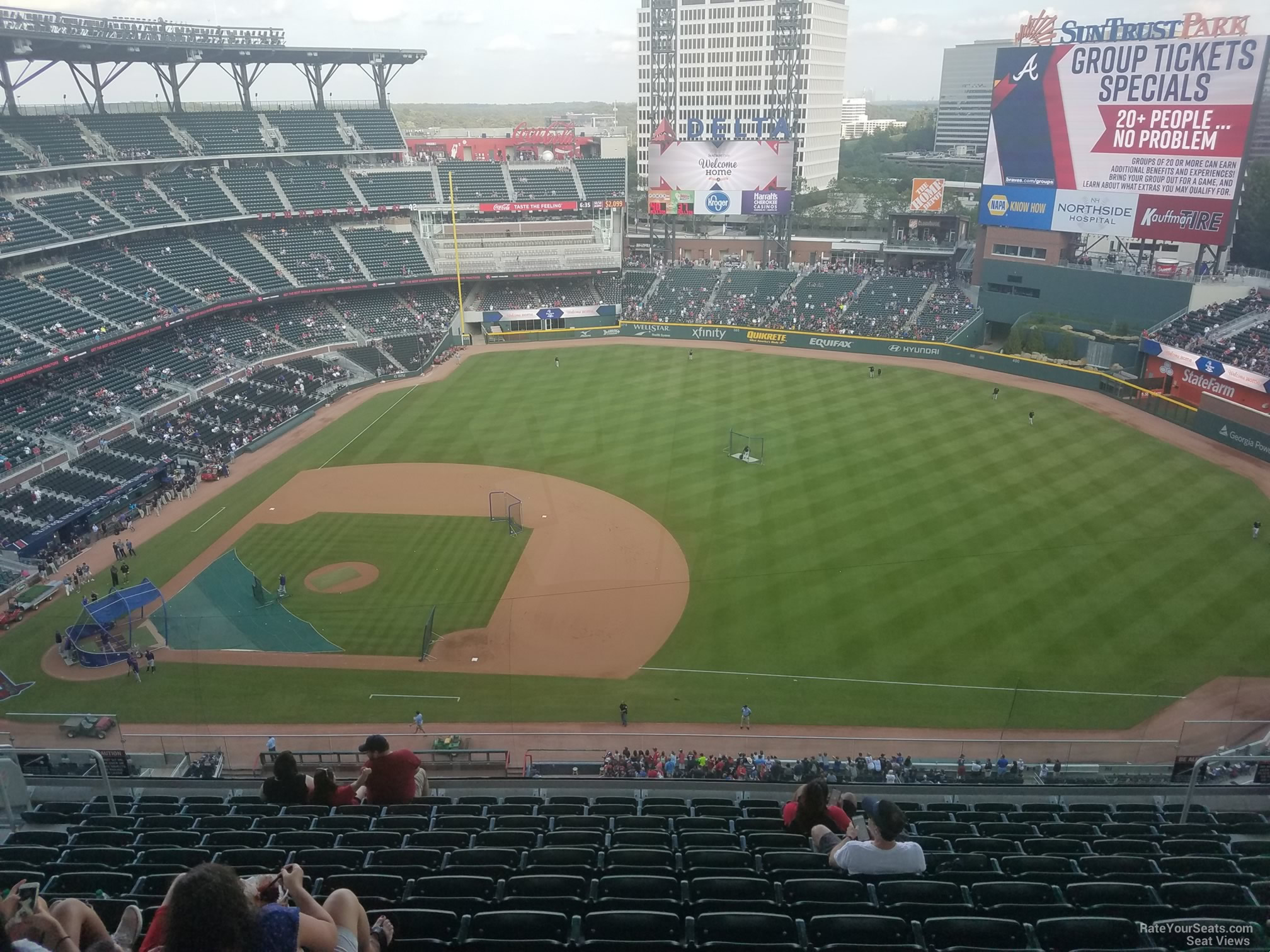 section 416, row 12 seat view  for baseball - truist park