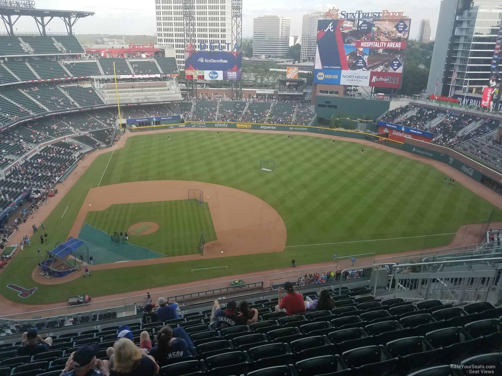 section 418, row 12 seat view  for baseball - truist park