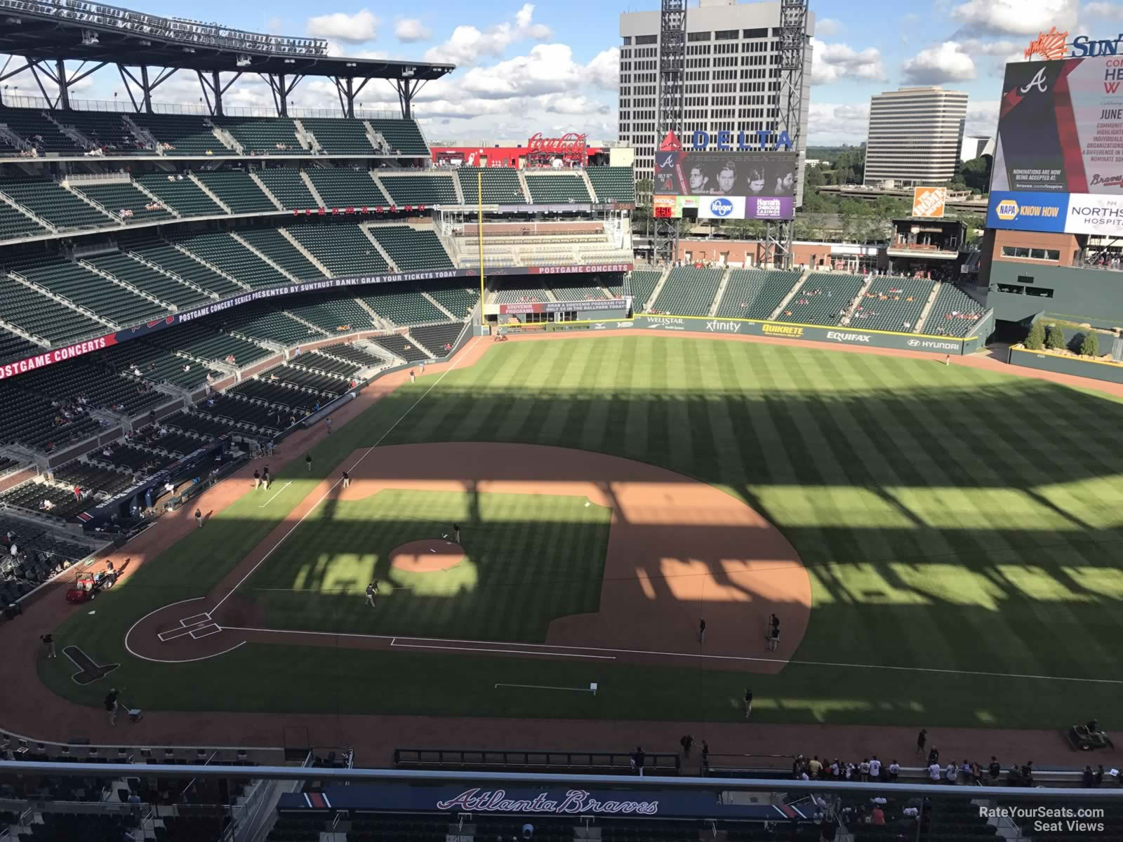 section 418, row 2 seat view  for baseball - truist park