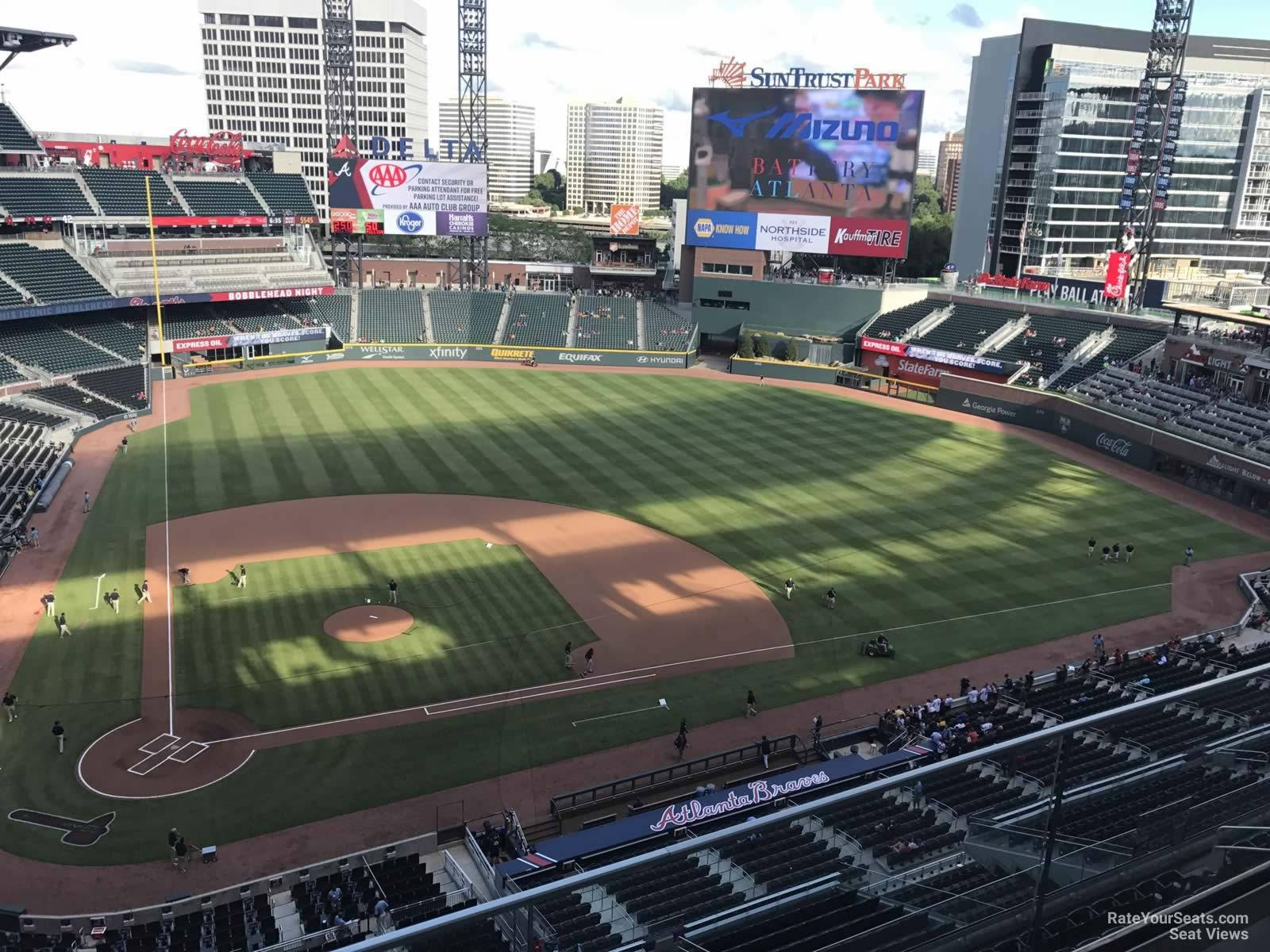 section 422, row 2 seat view  for baseball - truist park