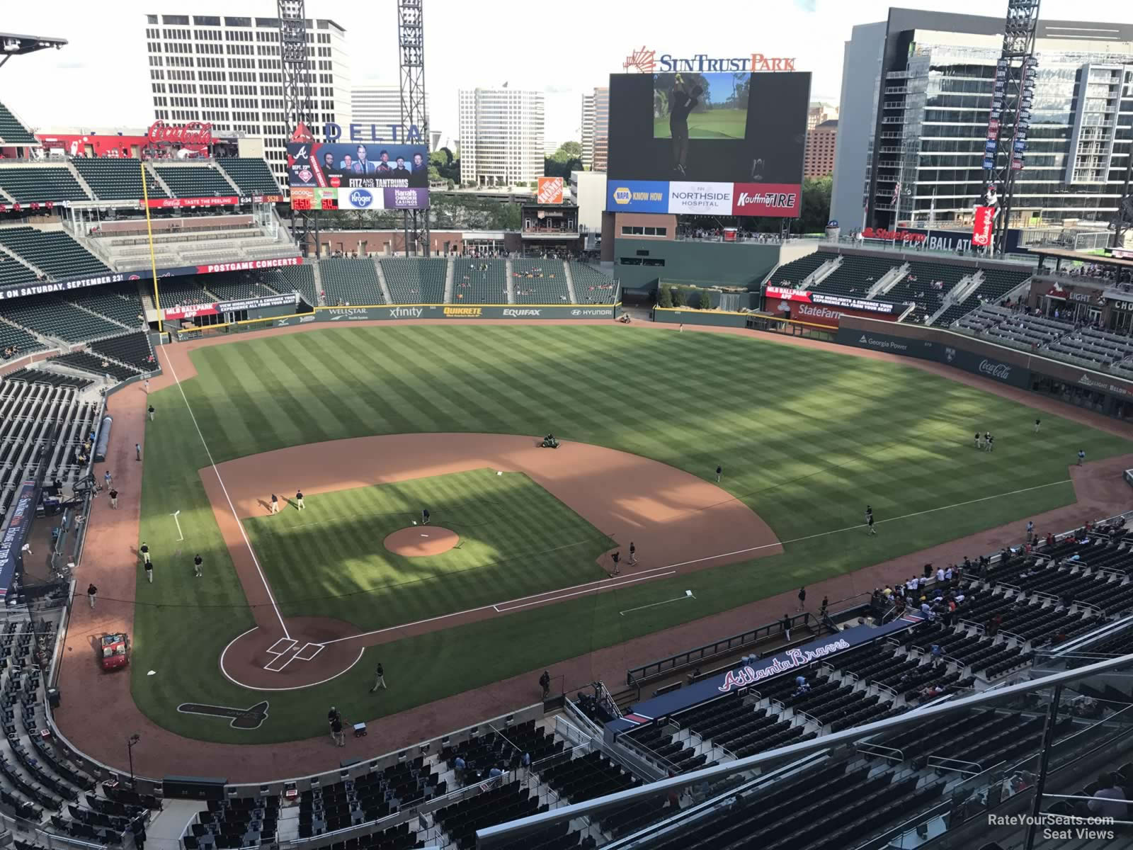 section 423, row 2 seat view  for baseball - truist park