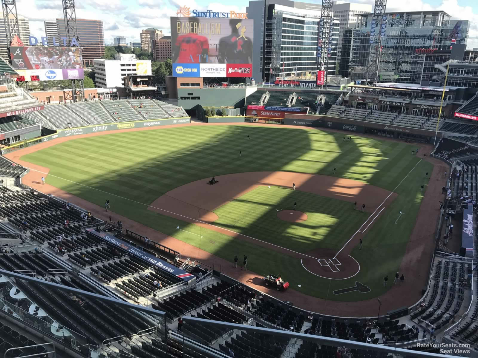 section 428, row 2 seat view  for baseball - truist park