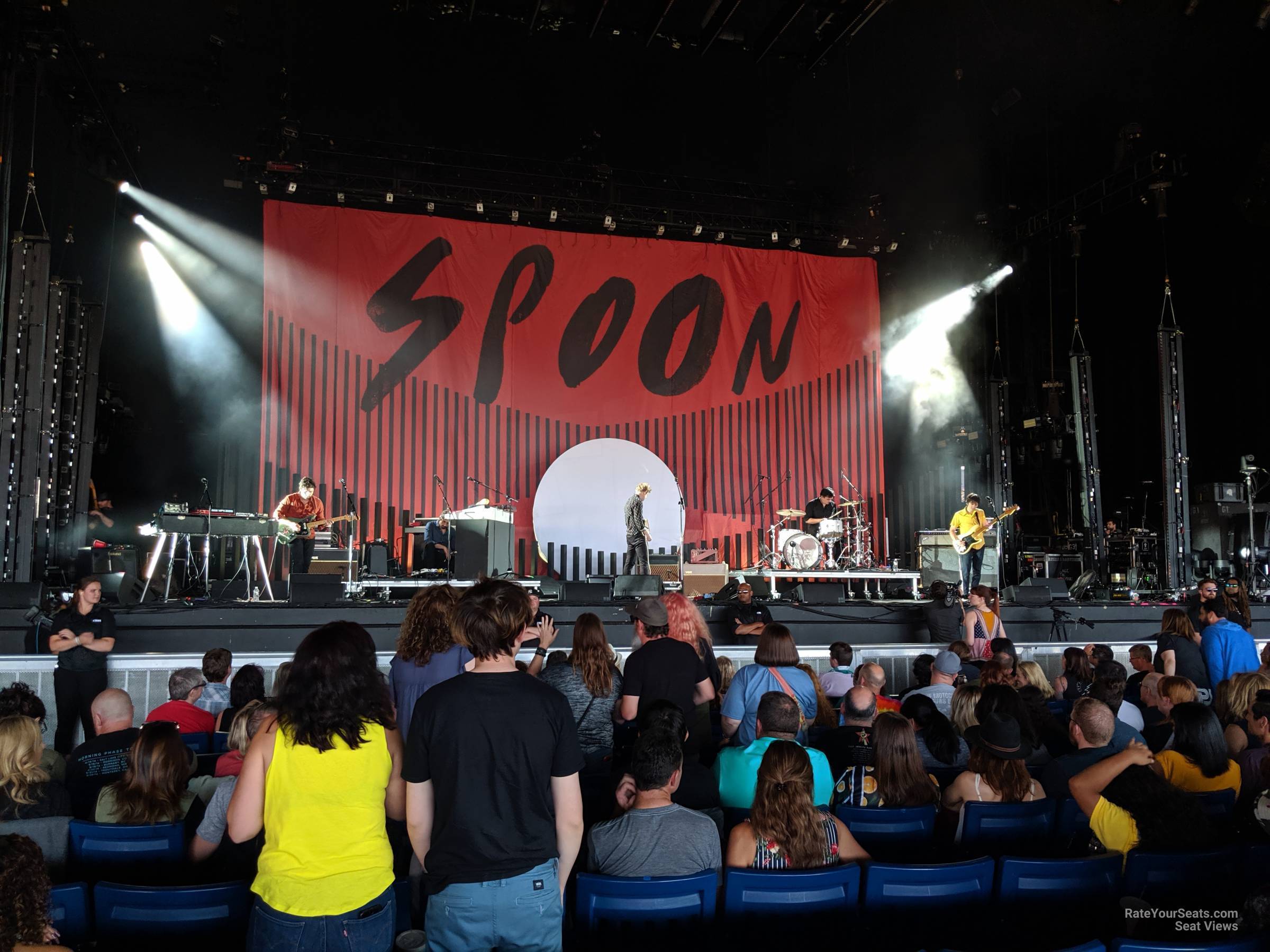 section 102, row l seat view  - cascades amphitheater