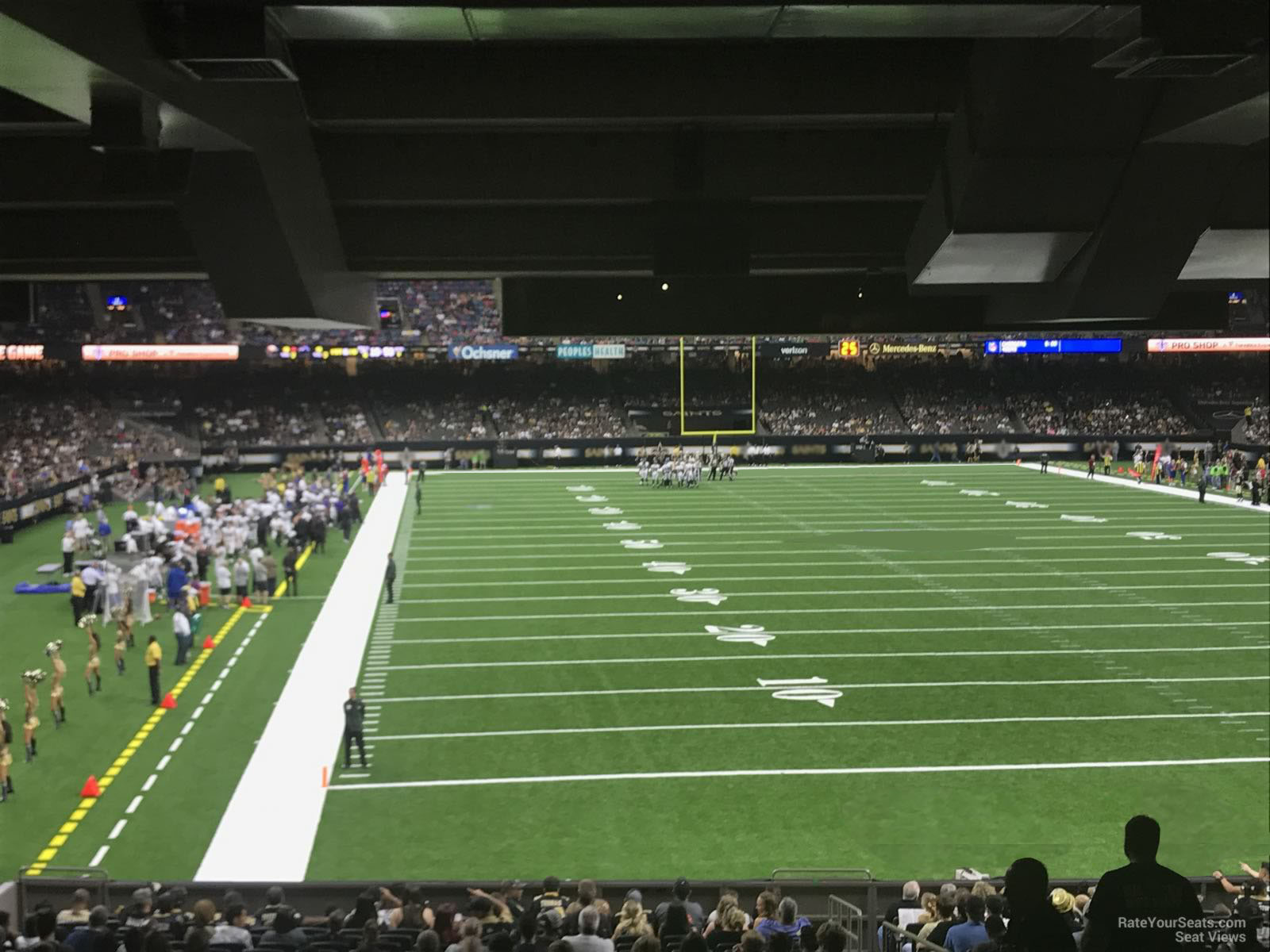 Superdome Section 104 - New Orleans Saints - RateYourSeats.com