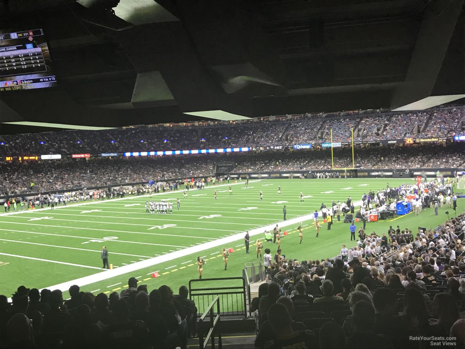 section 106, row 35 seat view  for football - caesars superdome