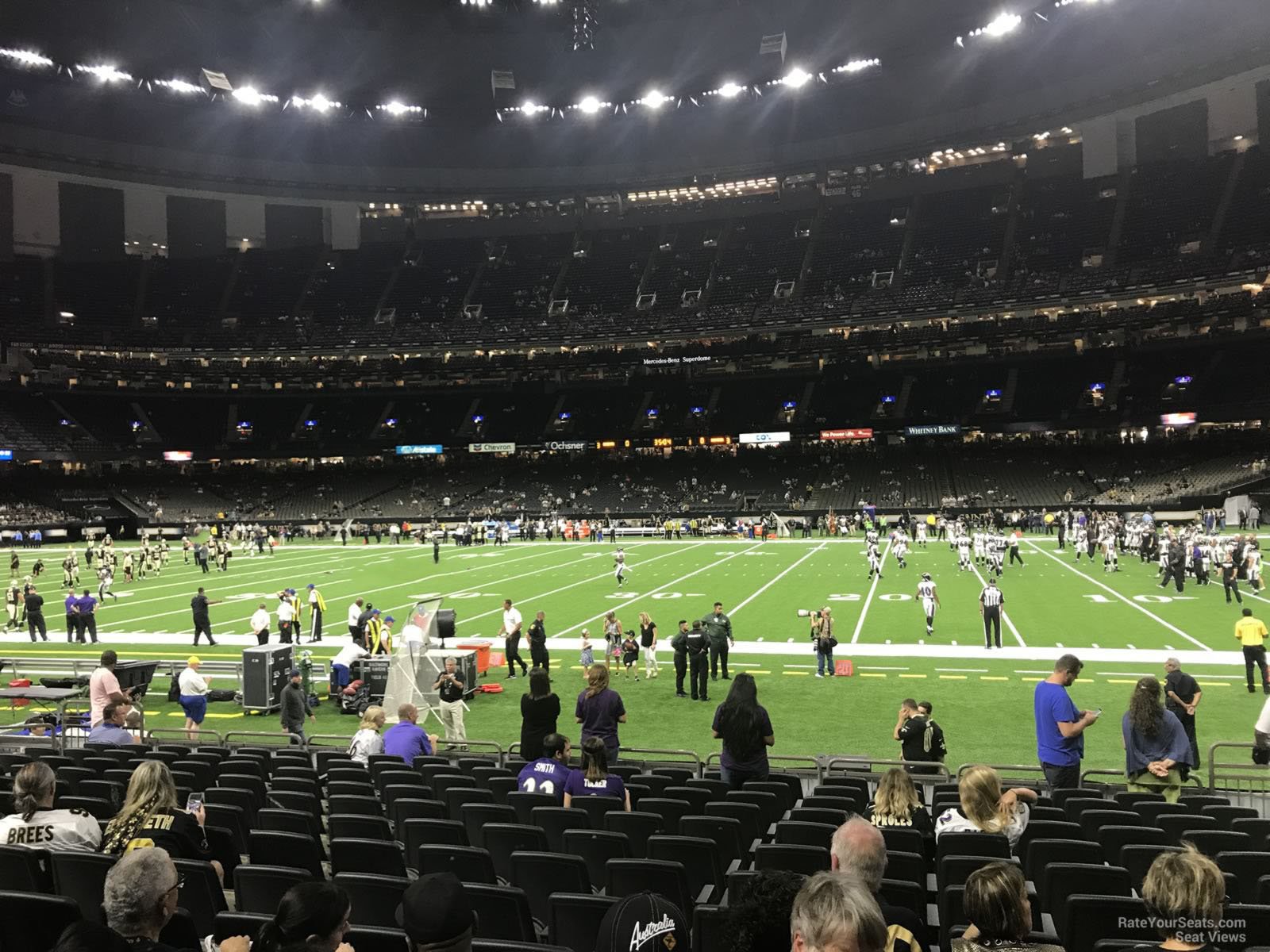 section 112, row 13 seat view  for football - caesars superdome