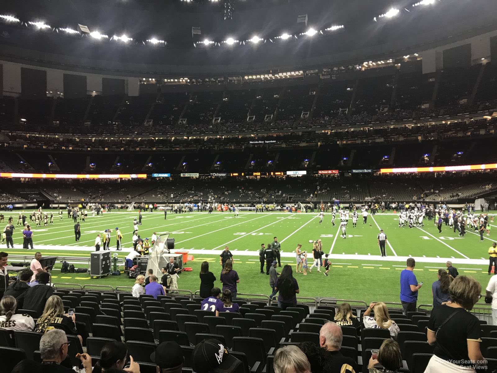 section 113, row 13 seat view  for football - caesars superdome
