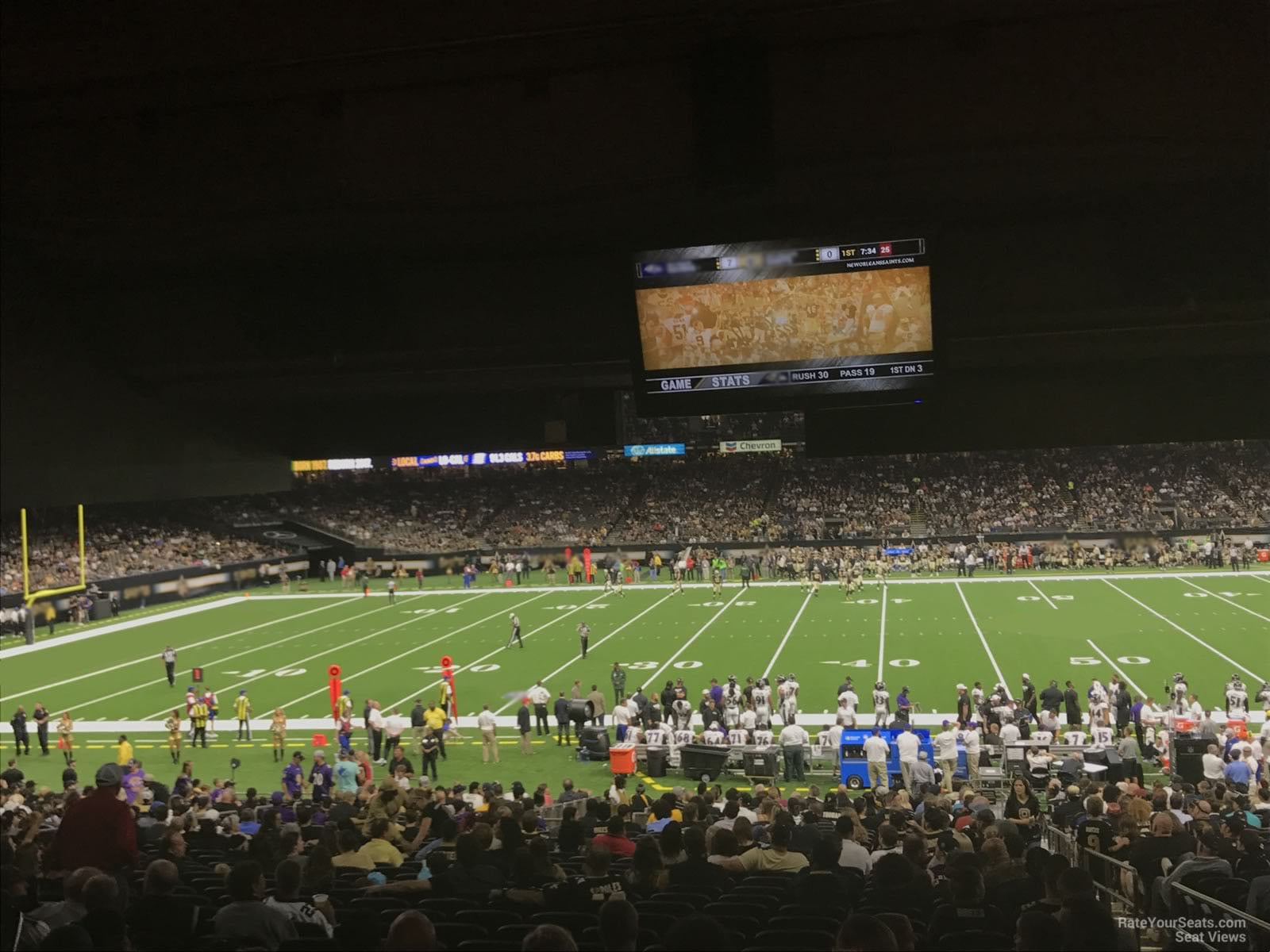 section 116, row 27 seat view  for football - caesars superdome