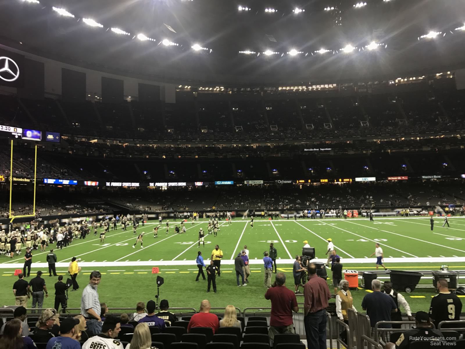 section 117, row 13 seat view  for football - caesars superdome