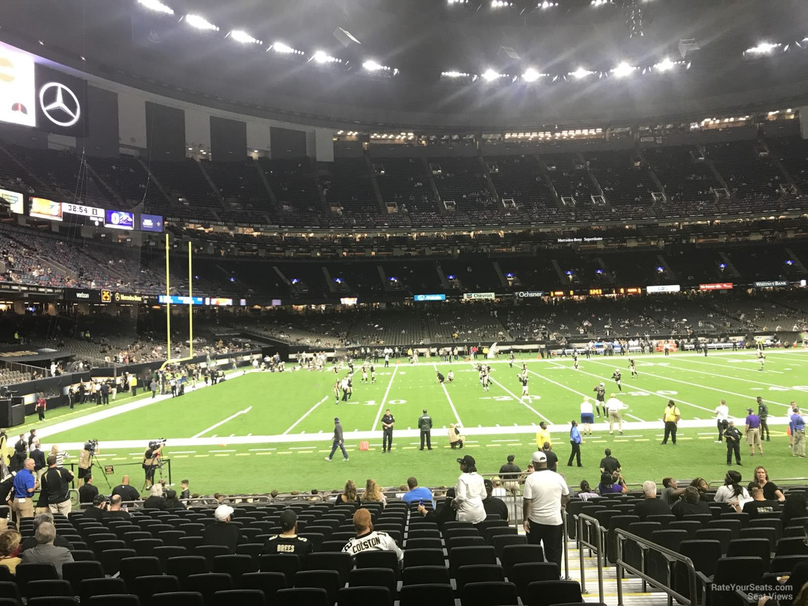 section 121, row 13 seat view  for football - caesars superdome
