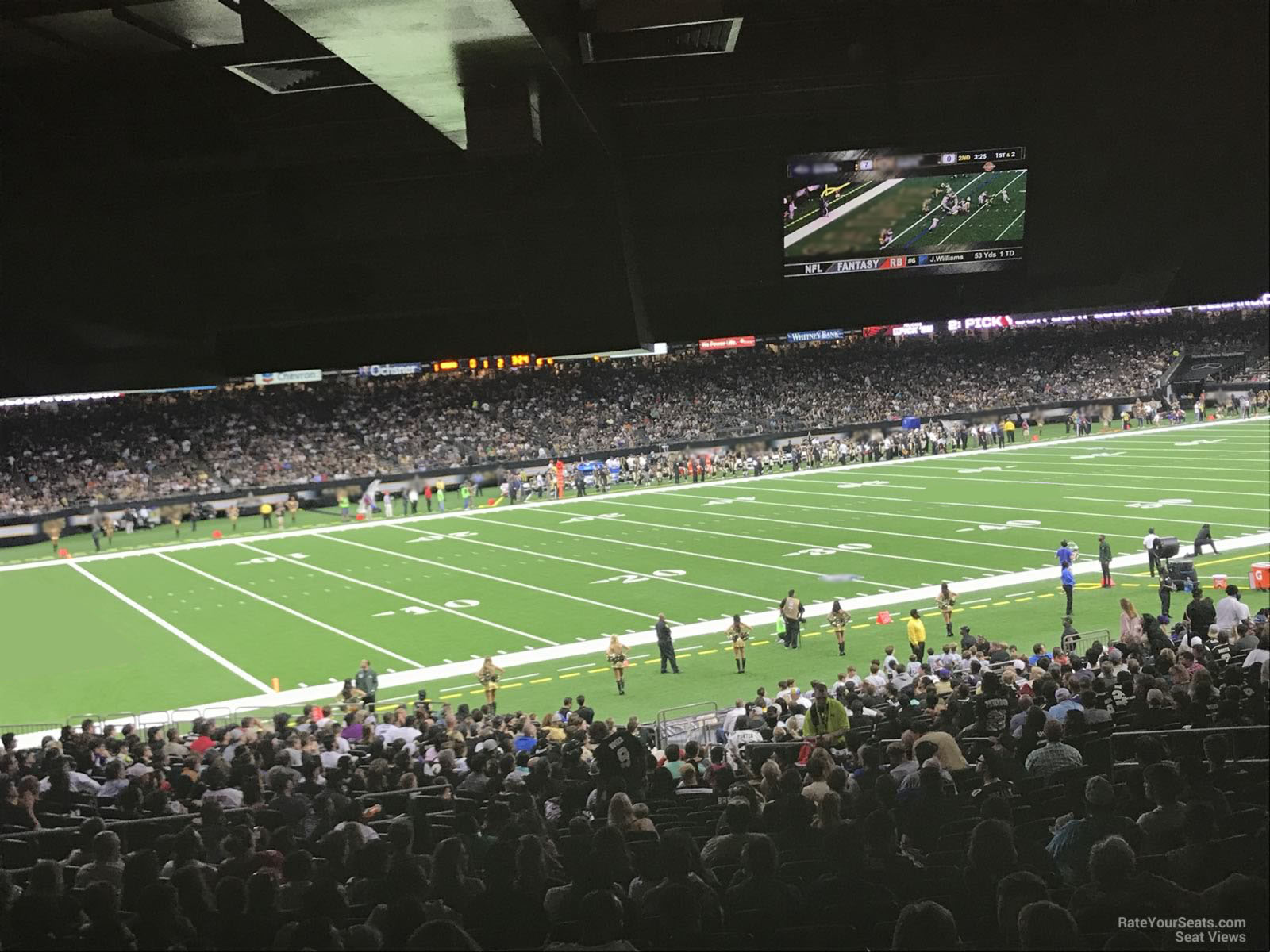 section 122, row 23 seat view  for football - caesars superdome