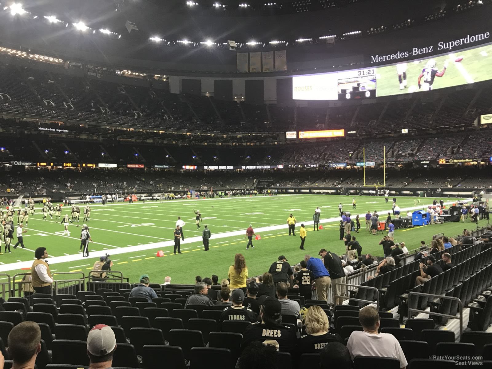 section 124, row 13 seat view  for football - caesars superdome